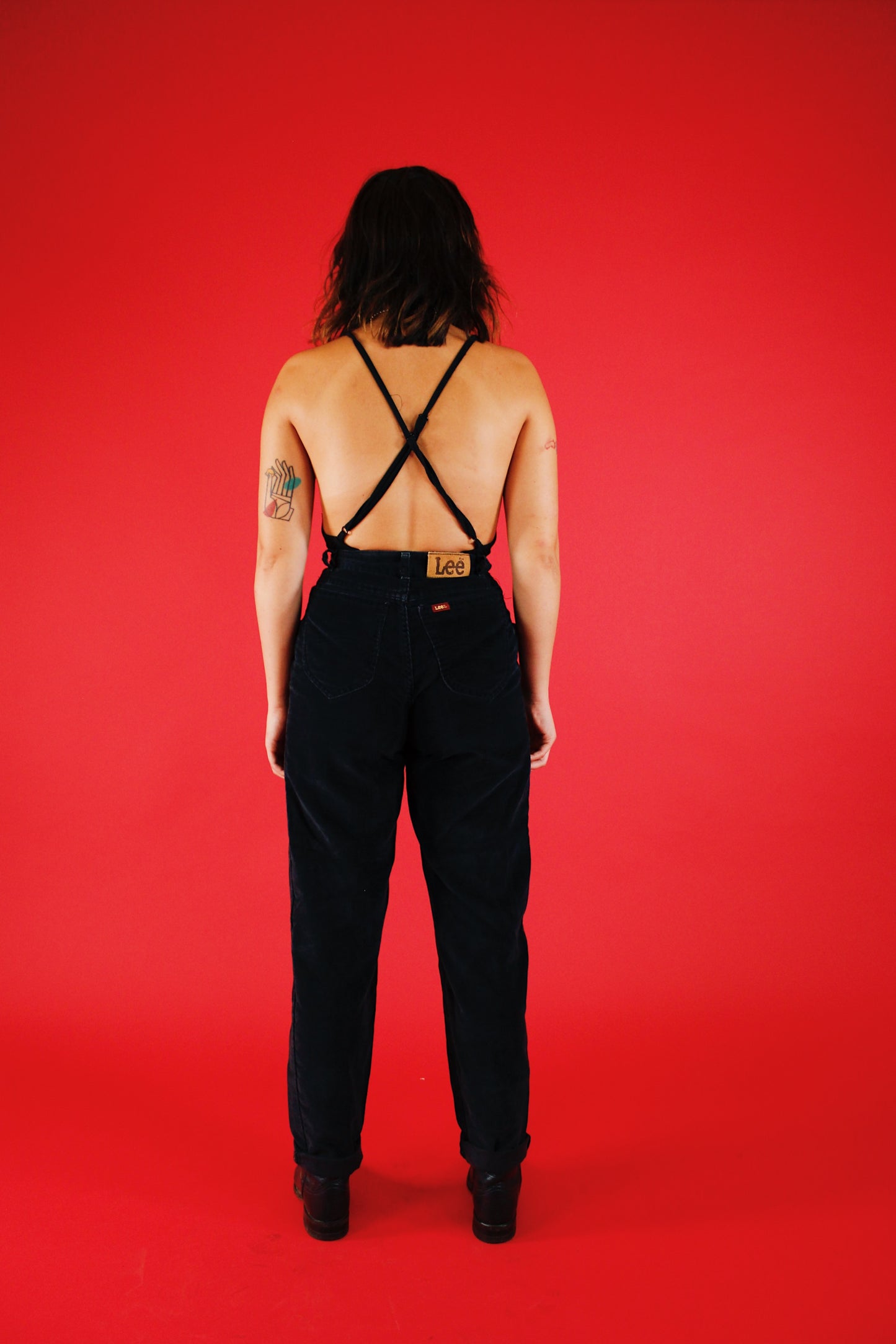 1980s Black Corduroy Lee Jeans