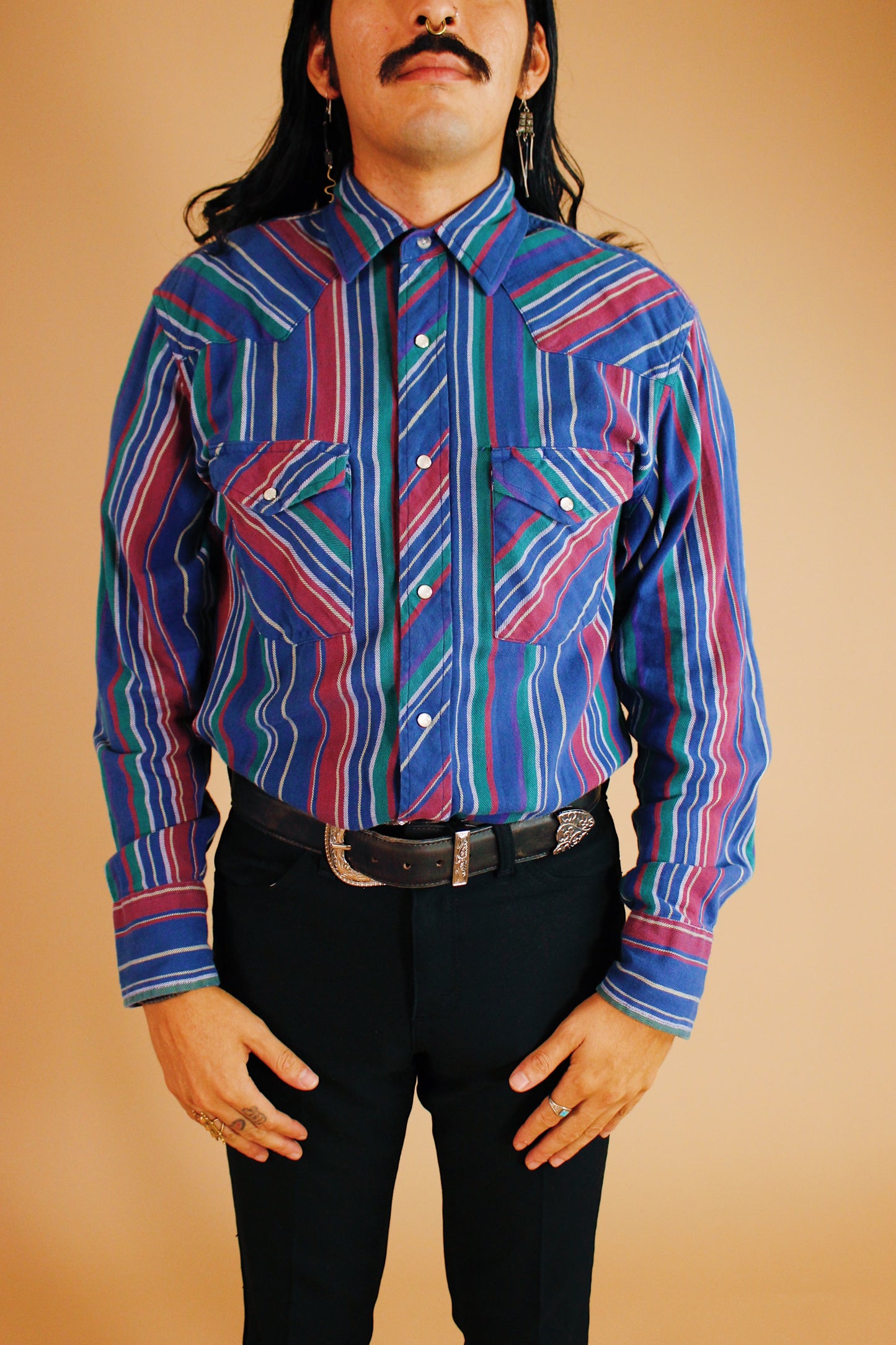 1990s Soft Wrangler Pearl Snap