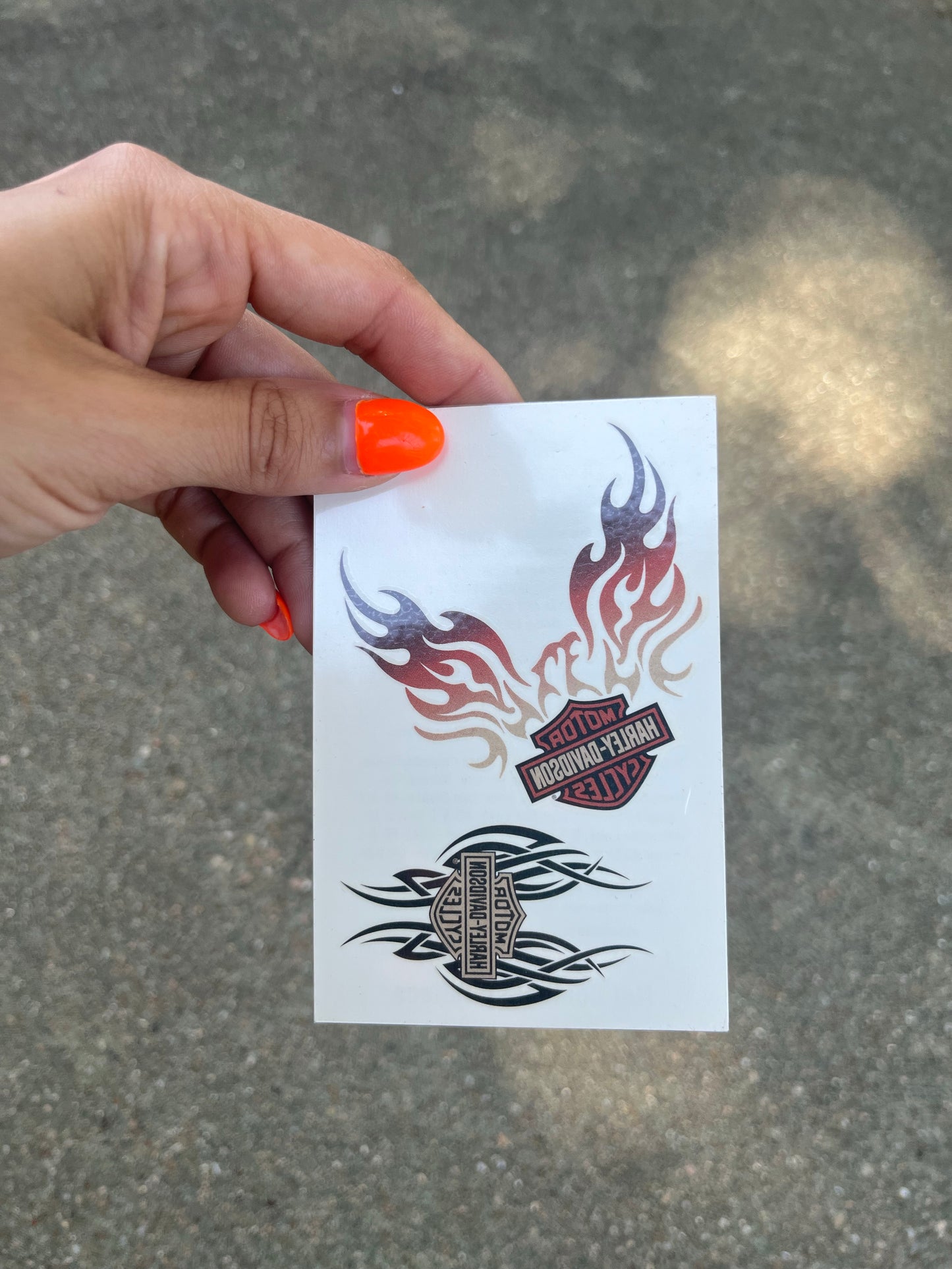 1990s Harley Temporary Tattoos