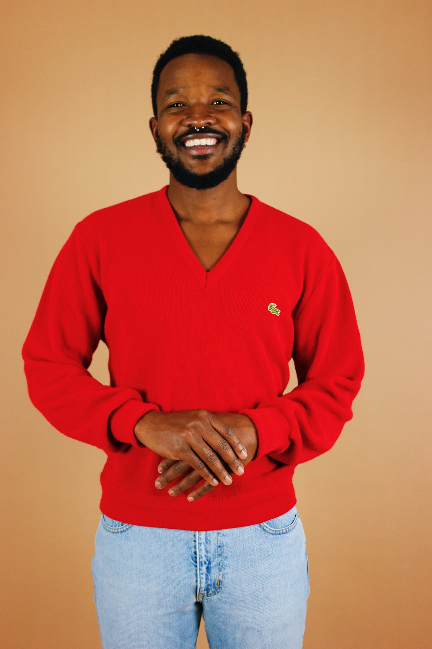 1980s Cherry Lacoste Sweater