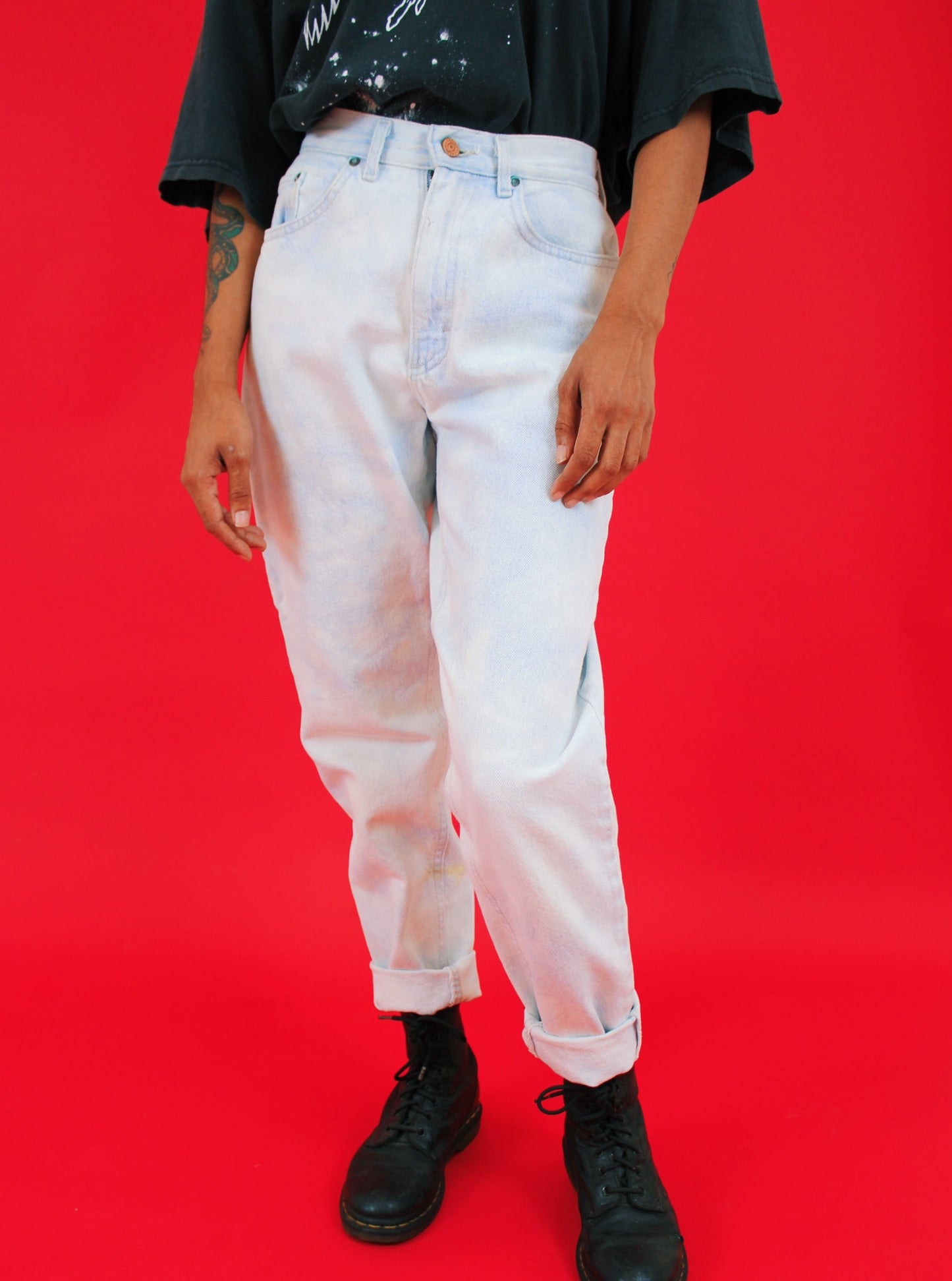 1980s Bleached Lee Jeans