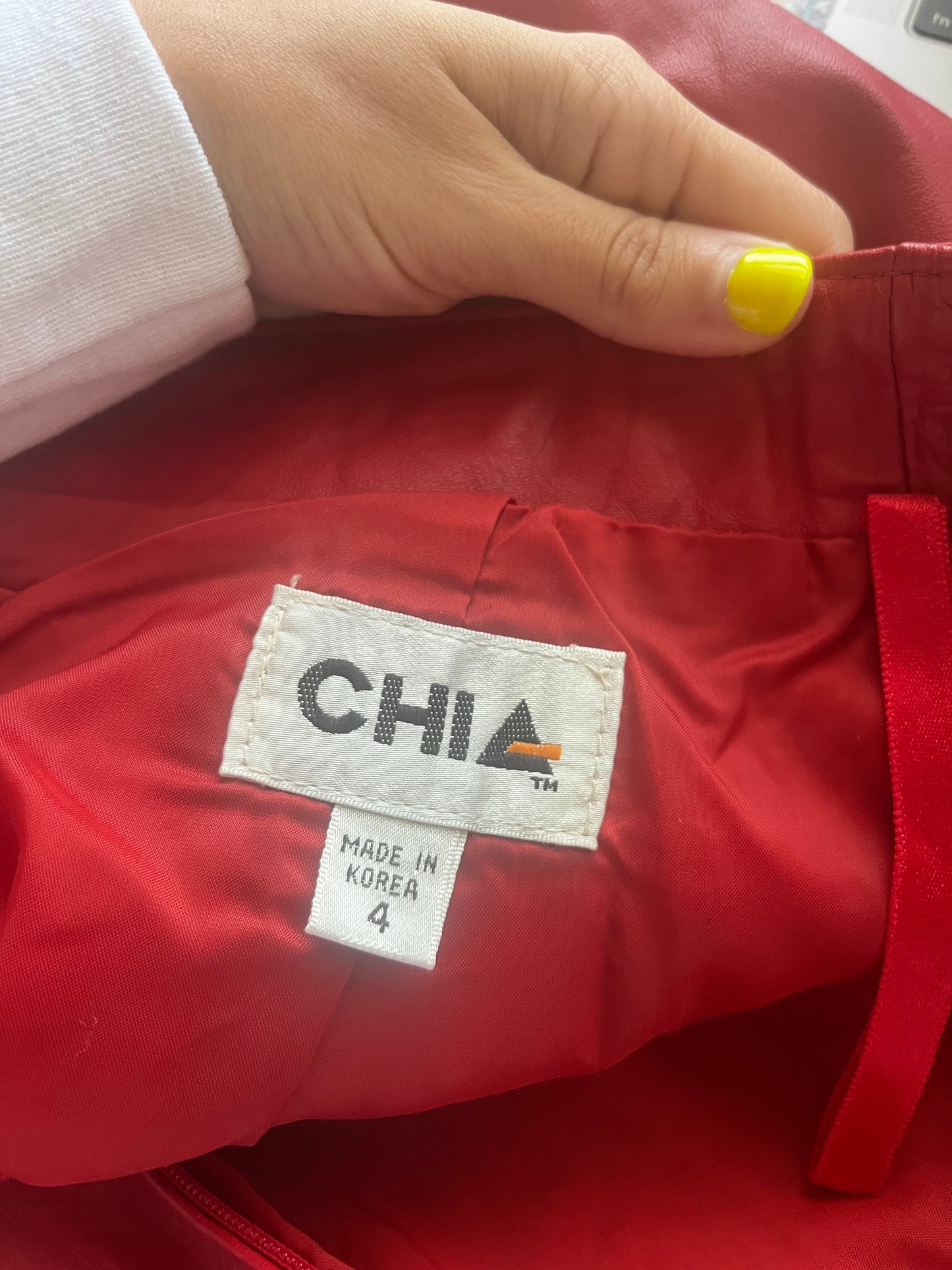 1980s Mamí Leather Mini Skirt