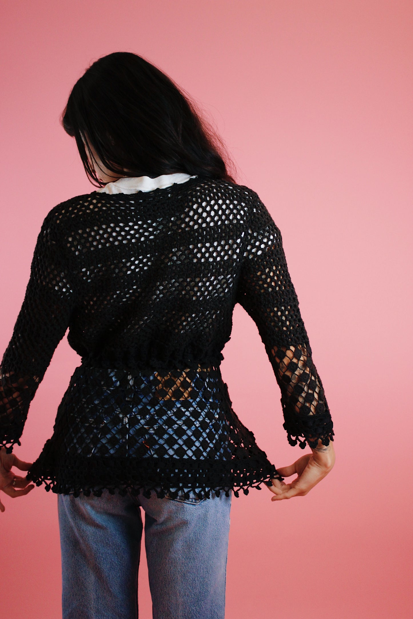 1990s Crochet Cardigan