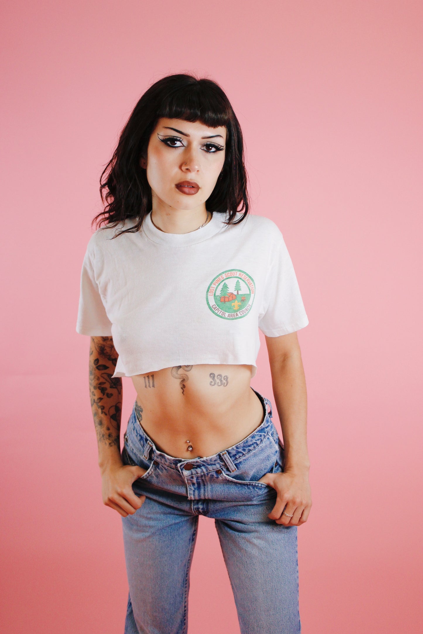 1980s Cropped Camp Tee