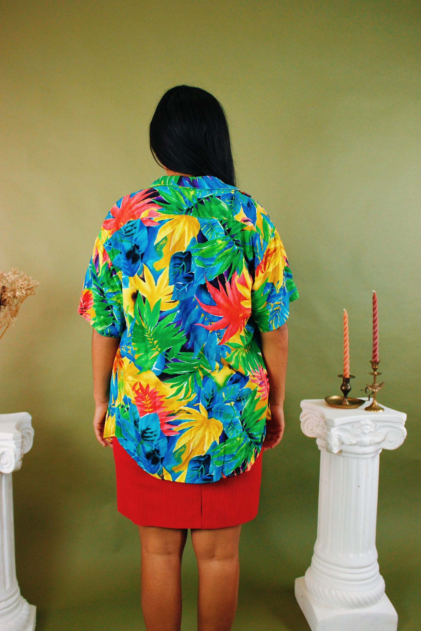 1990s Tropic Button Up