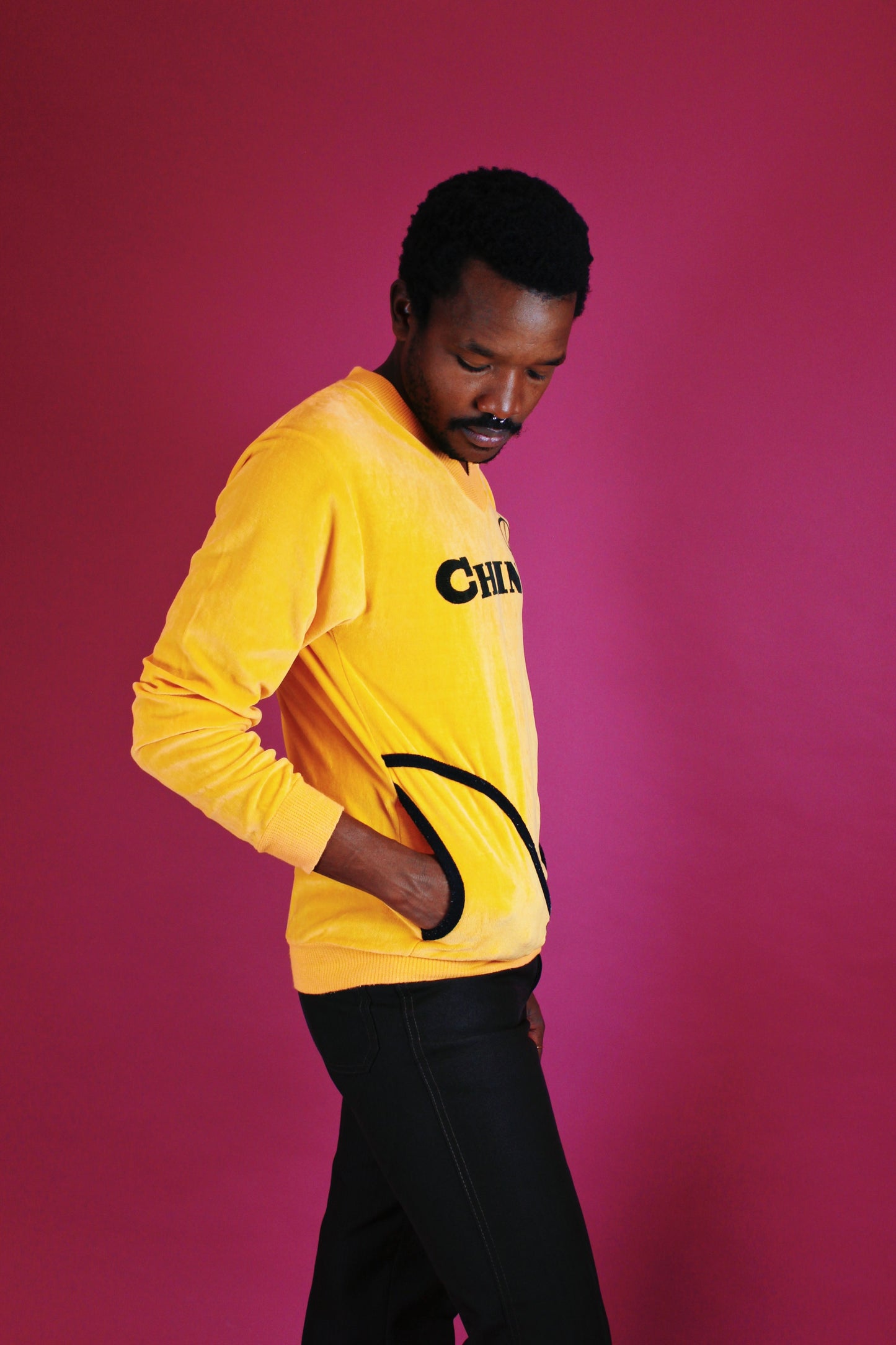 1970s Velour China Pullover