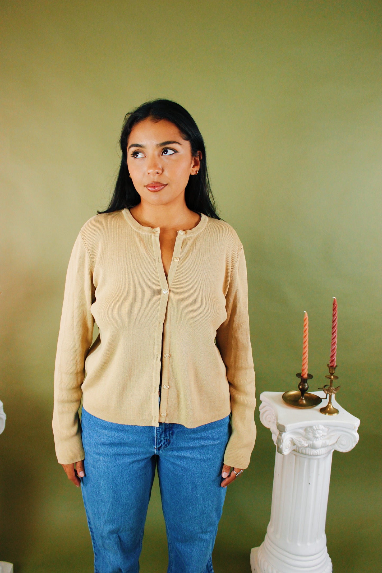 1990s Neutral Cardigan