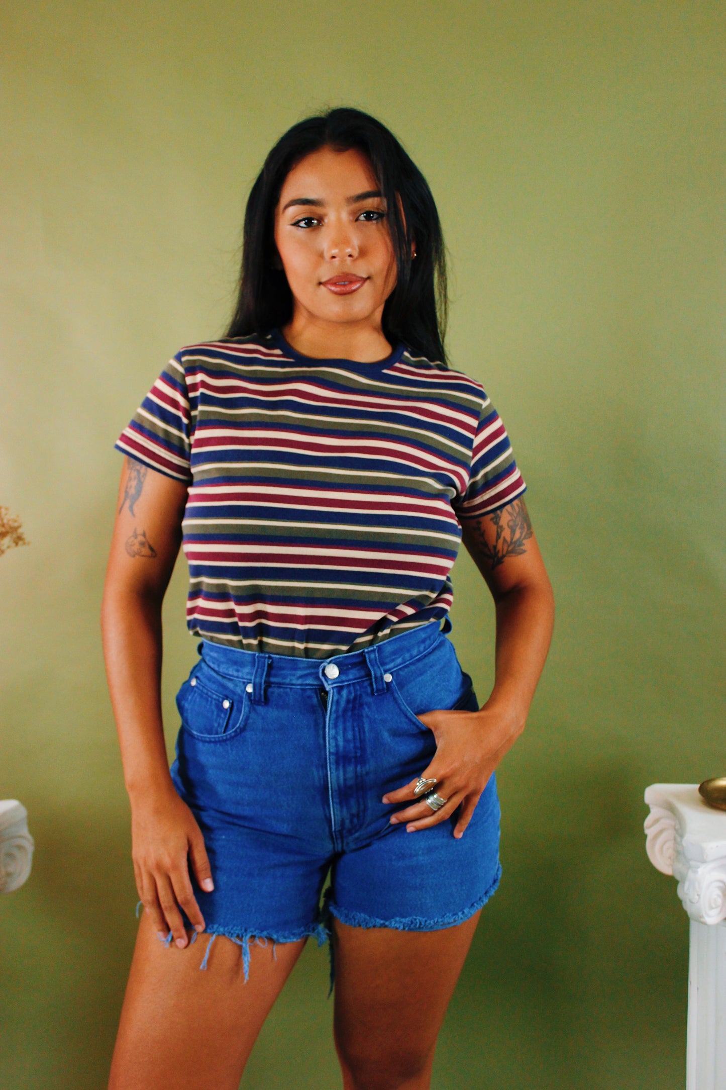 1990s Mathilda Striped Tee