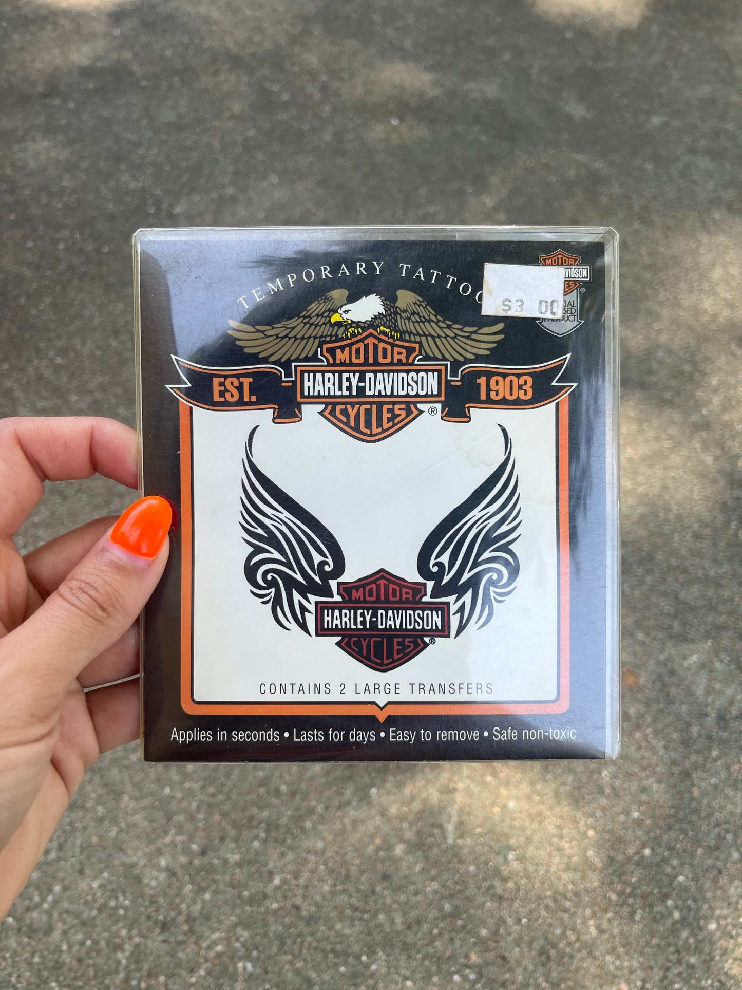 1990s Harley Temporary Tattoos