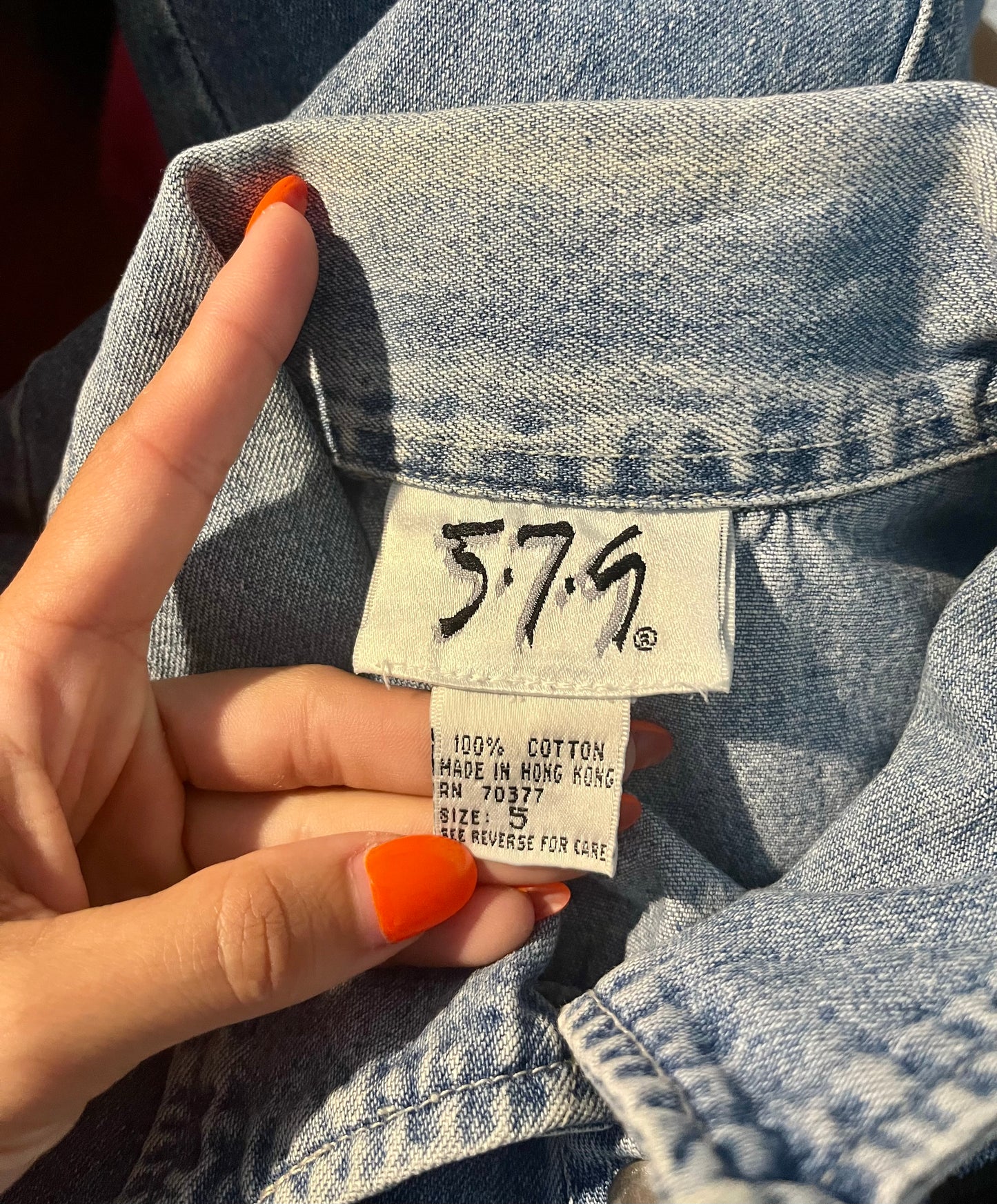 1990s Harley Patch Denim Dress