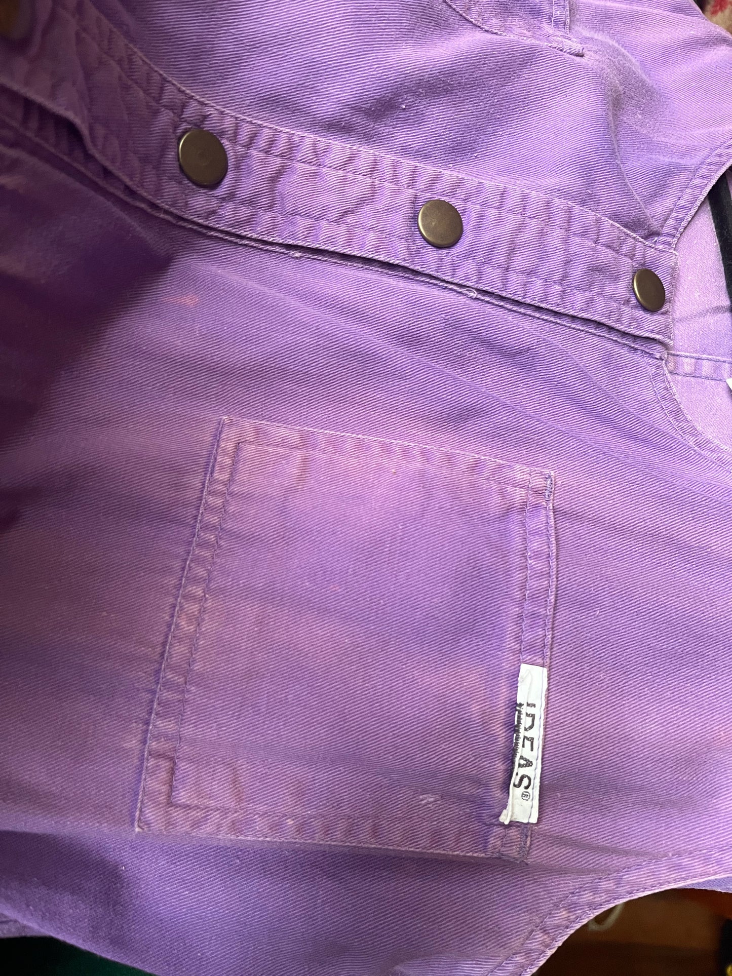 1980s Purple Pocket Jumpsuit