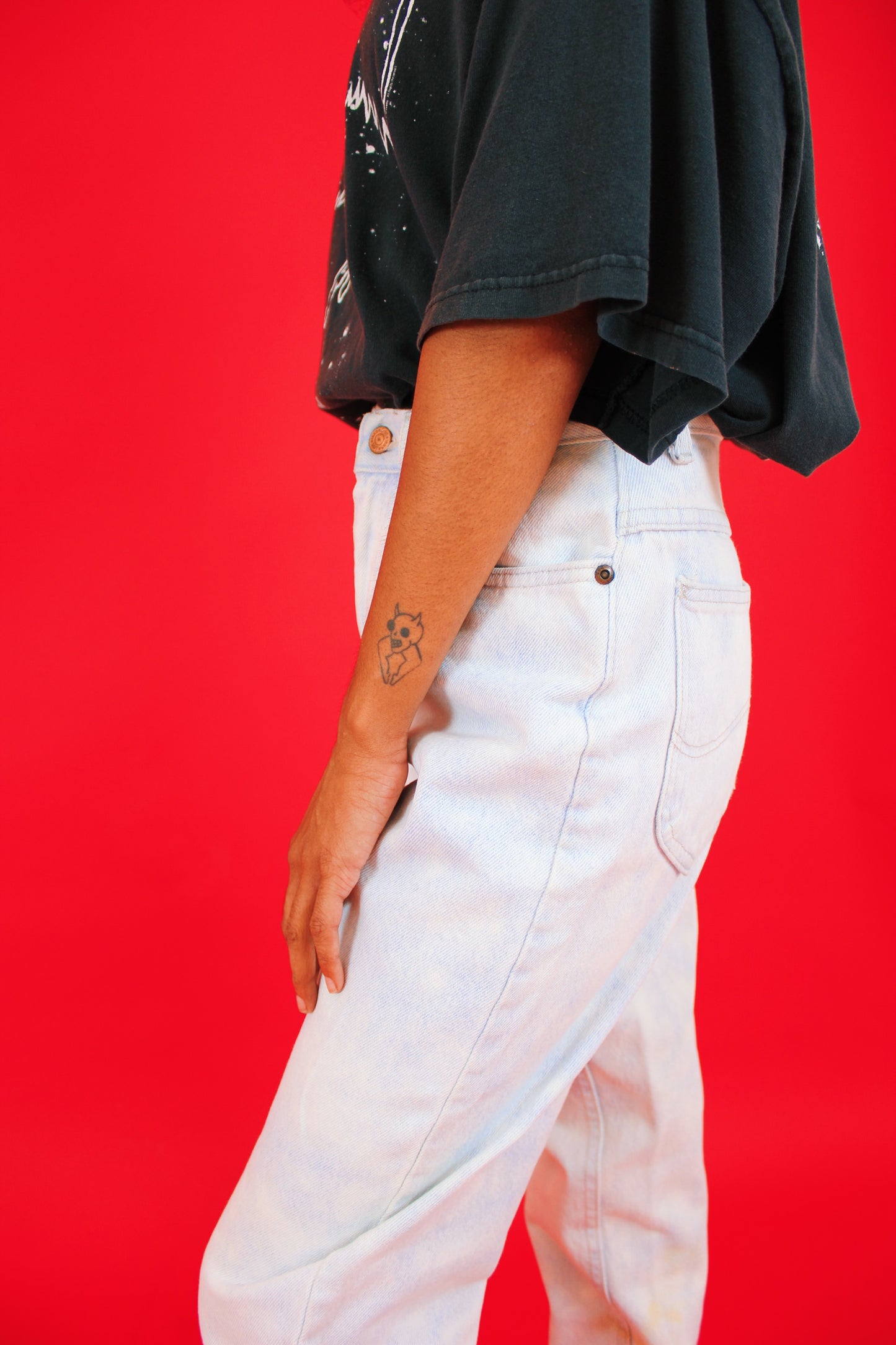 1980s Bleached Lee Jeans