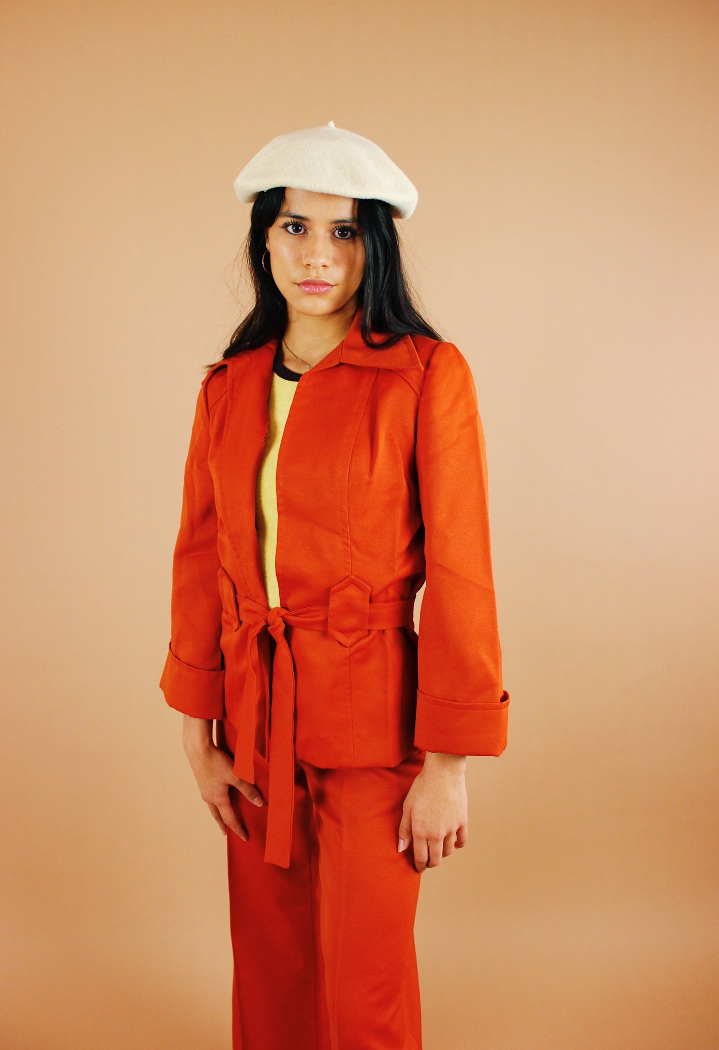 1970s Pumpkin Pie Western Suit