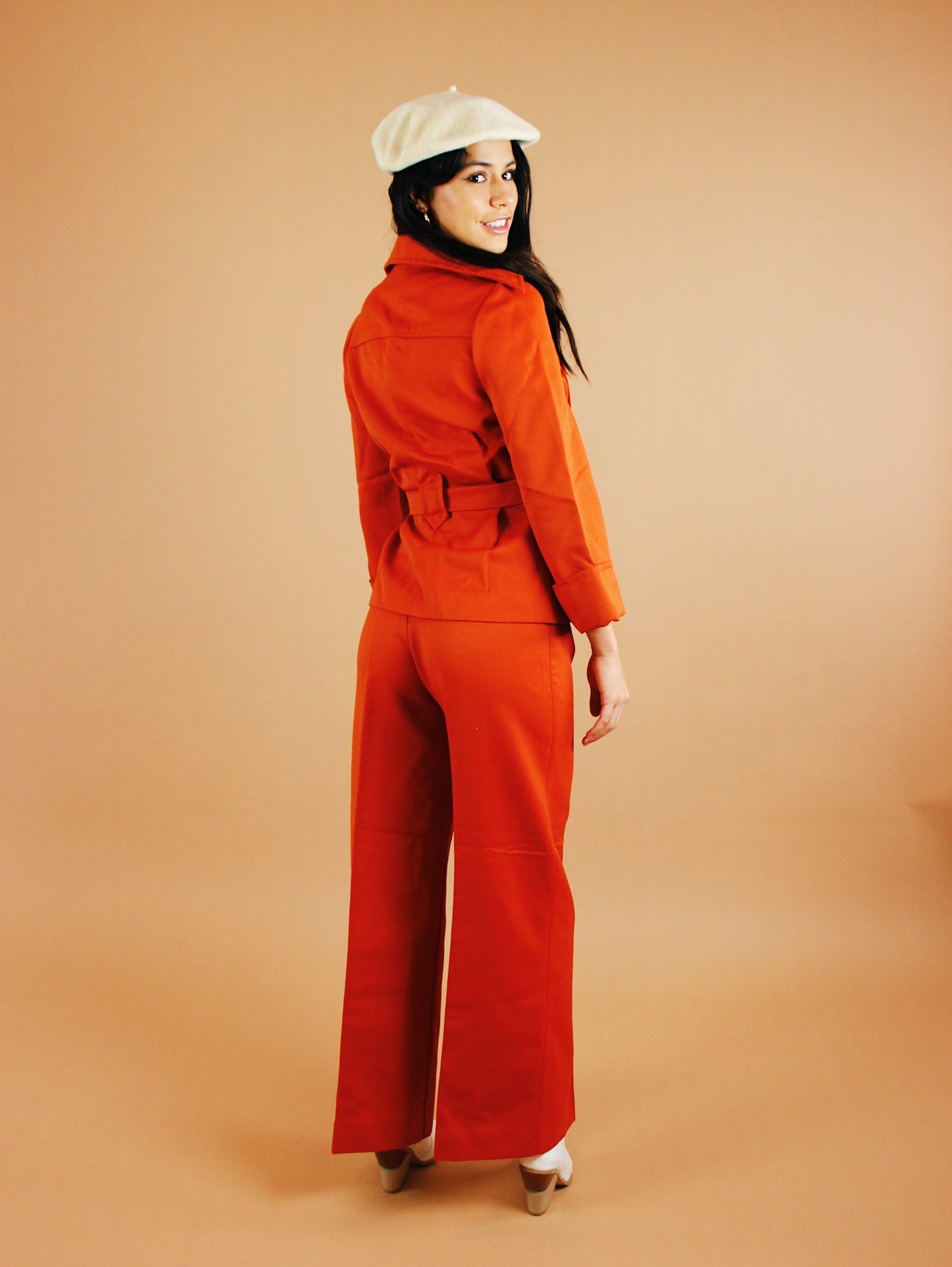 1970s Pumpkin Pie Western Suit