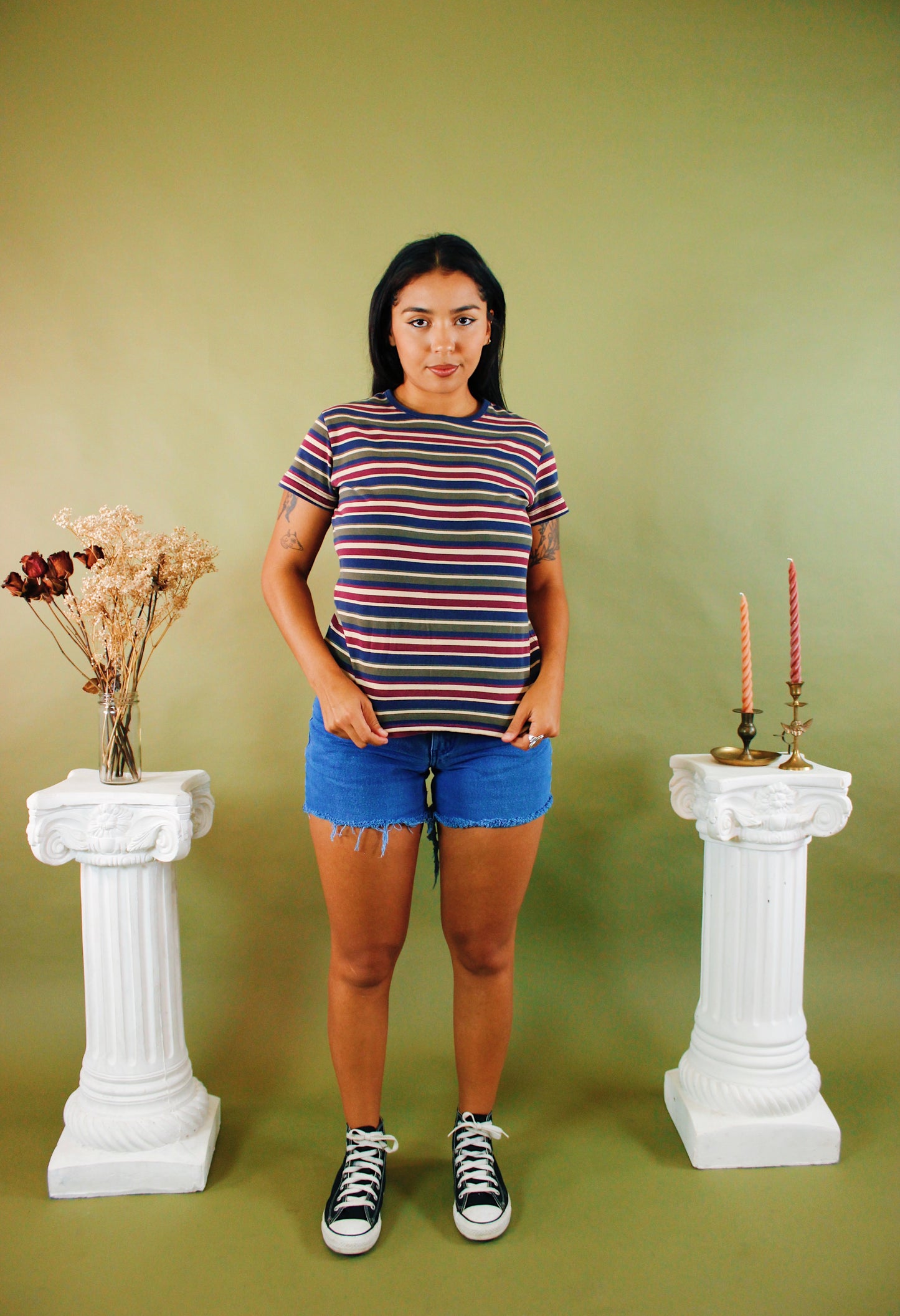 1990s Mathilda Striped Tee