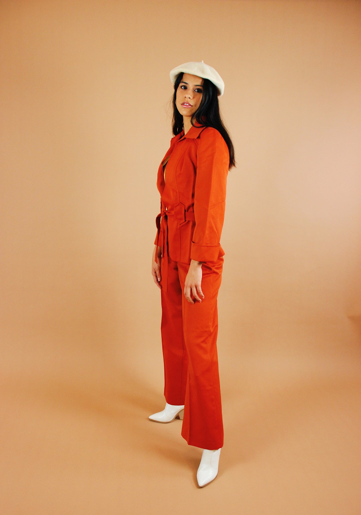 1970s Pumpkin Pie Western Suit