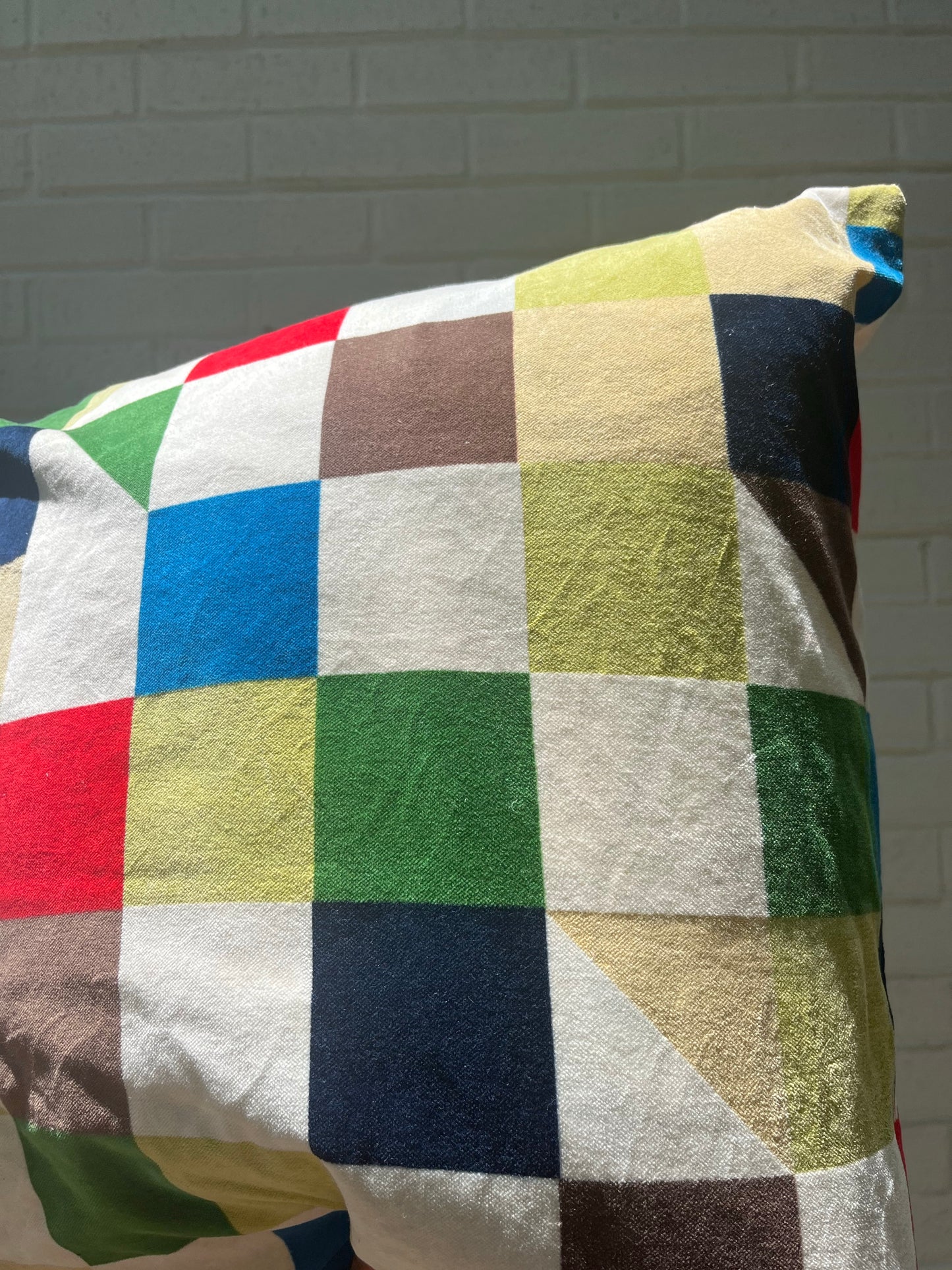 Artsy Checkered Pillow