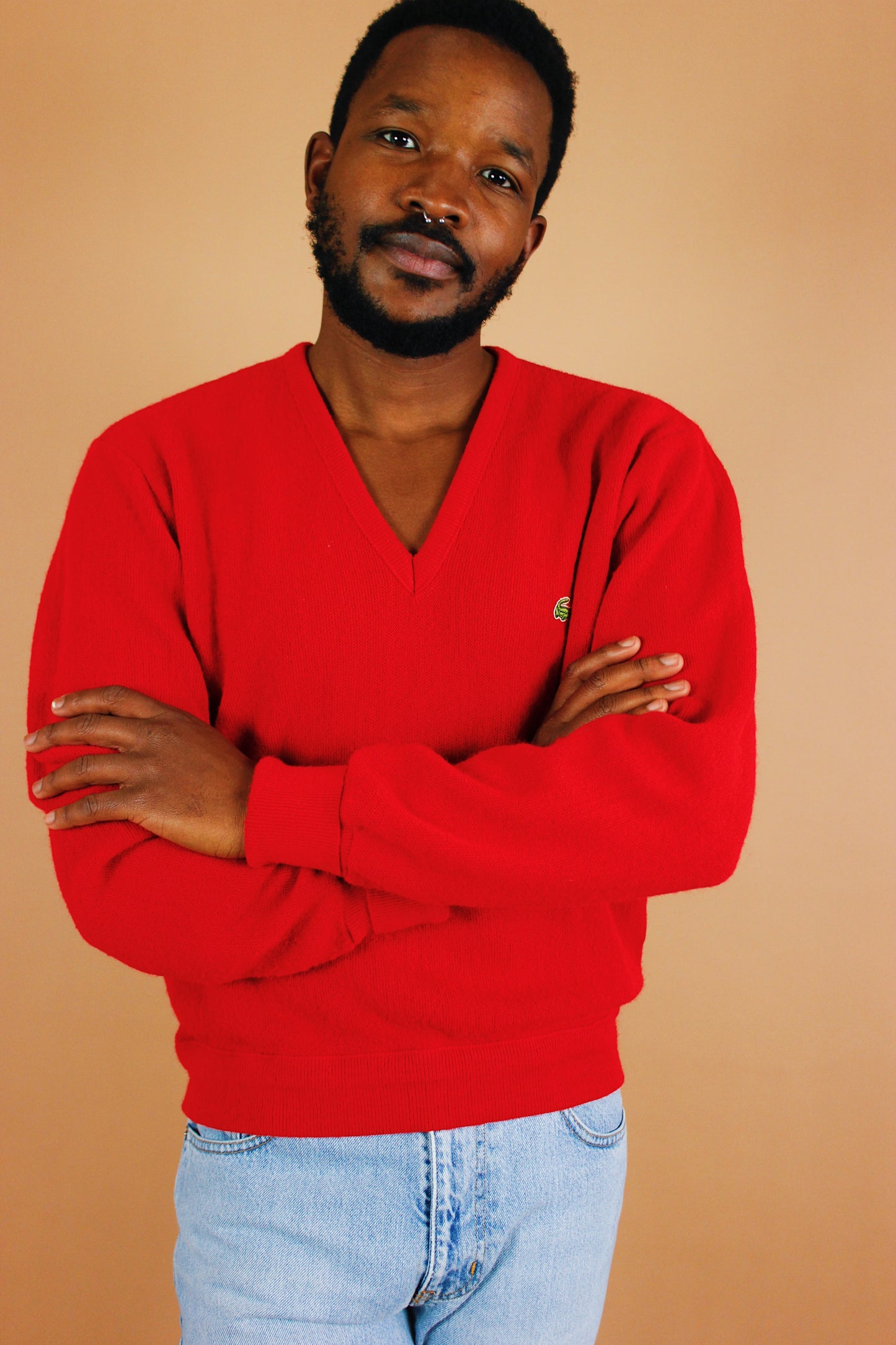 1980s Cherry Lacoste Sweater