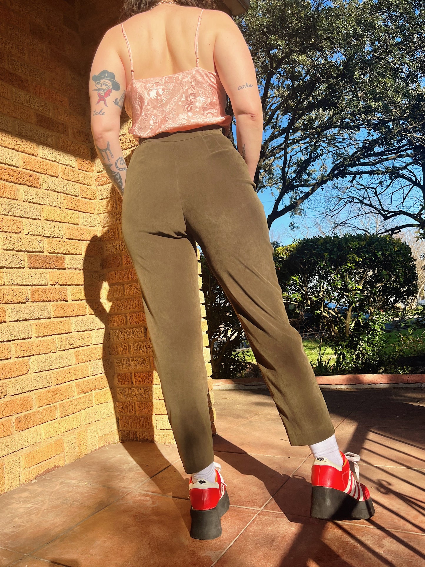 1990s Olive Green Trousers