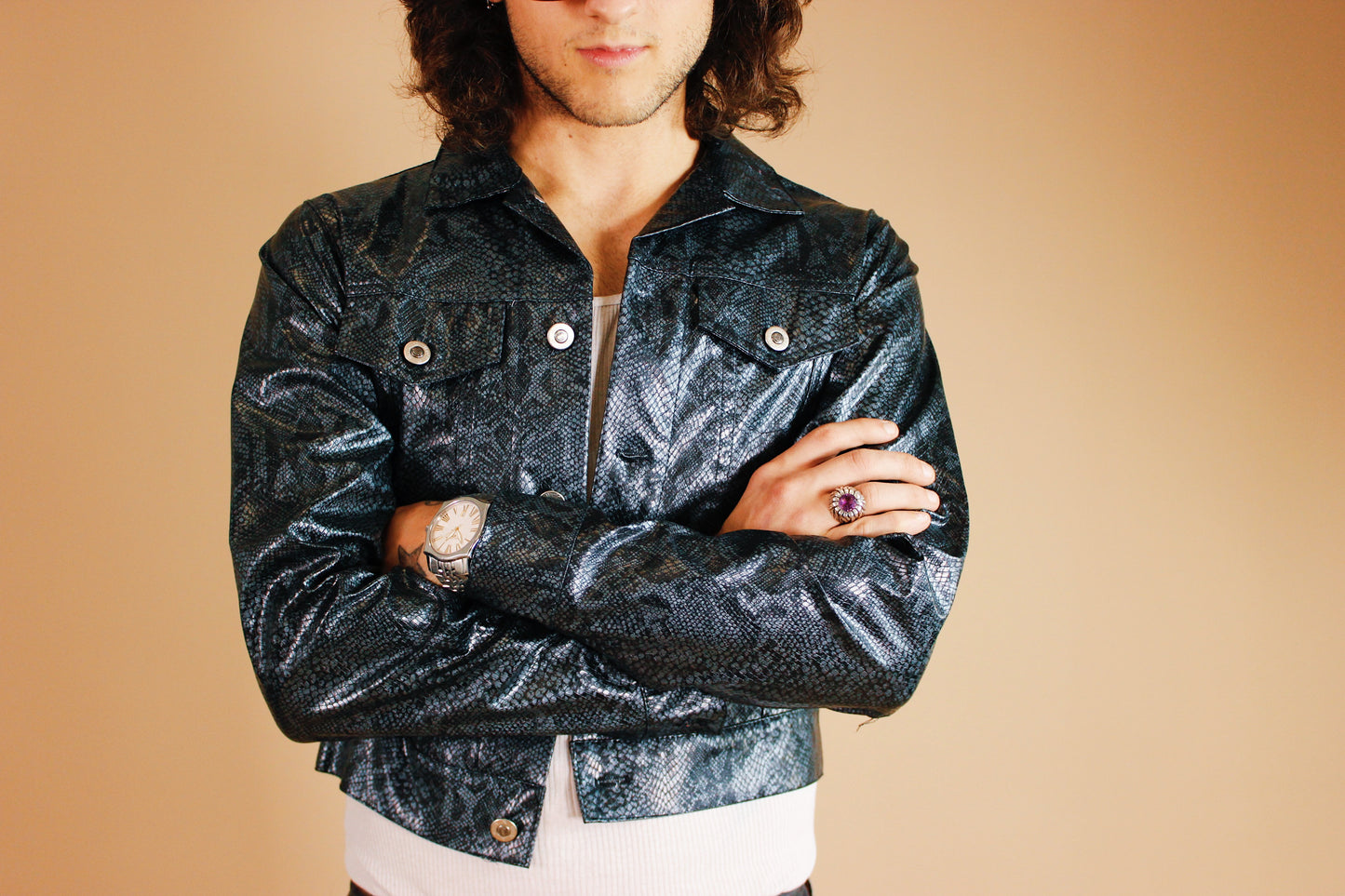 1990s/Y2K Acid Snake Jacket