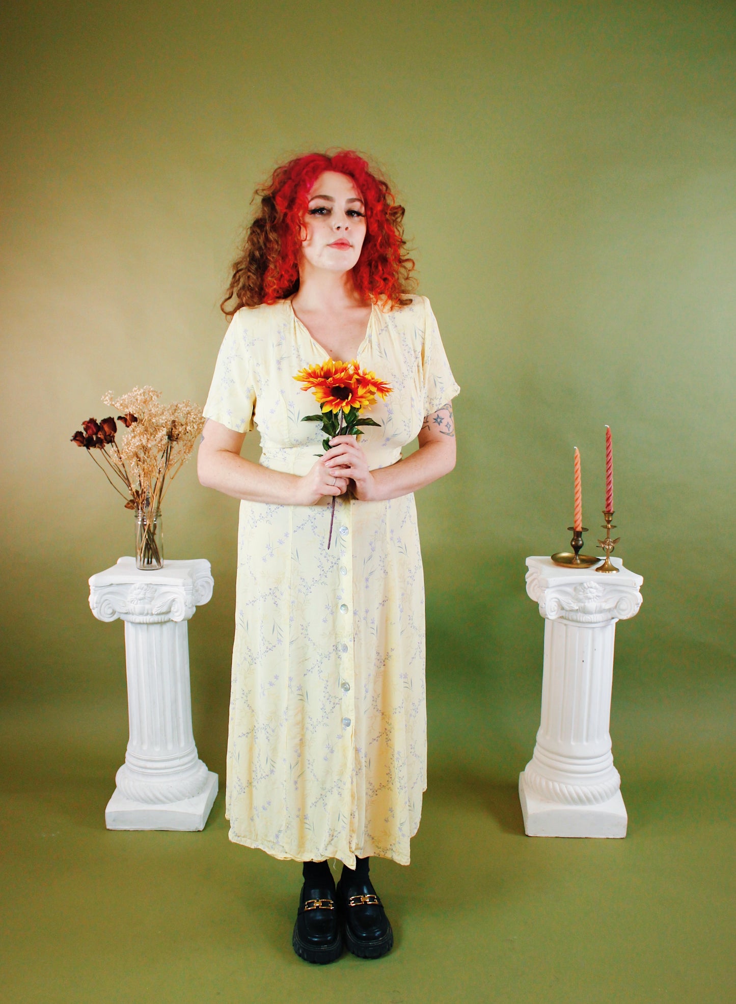 1990s Miss Honey Floral Maxi