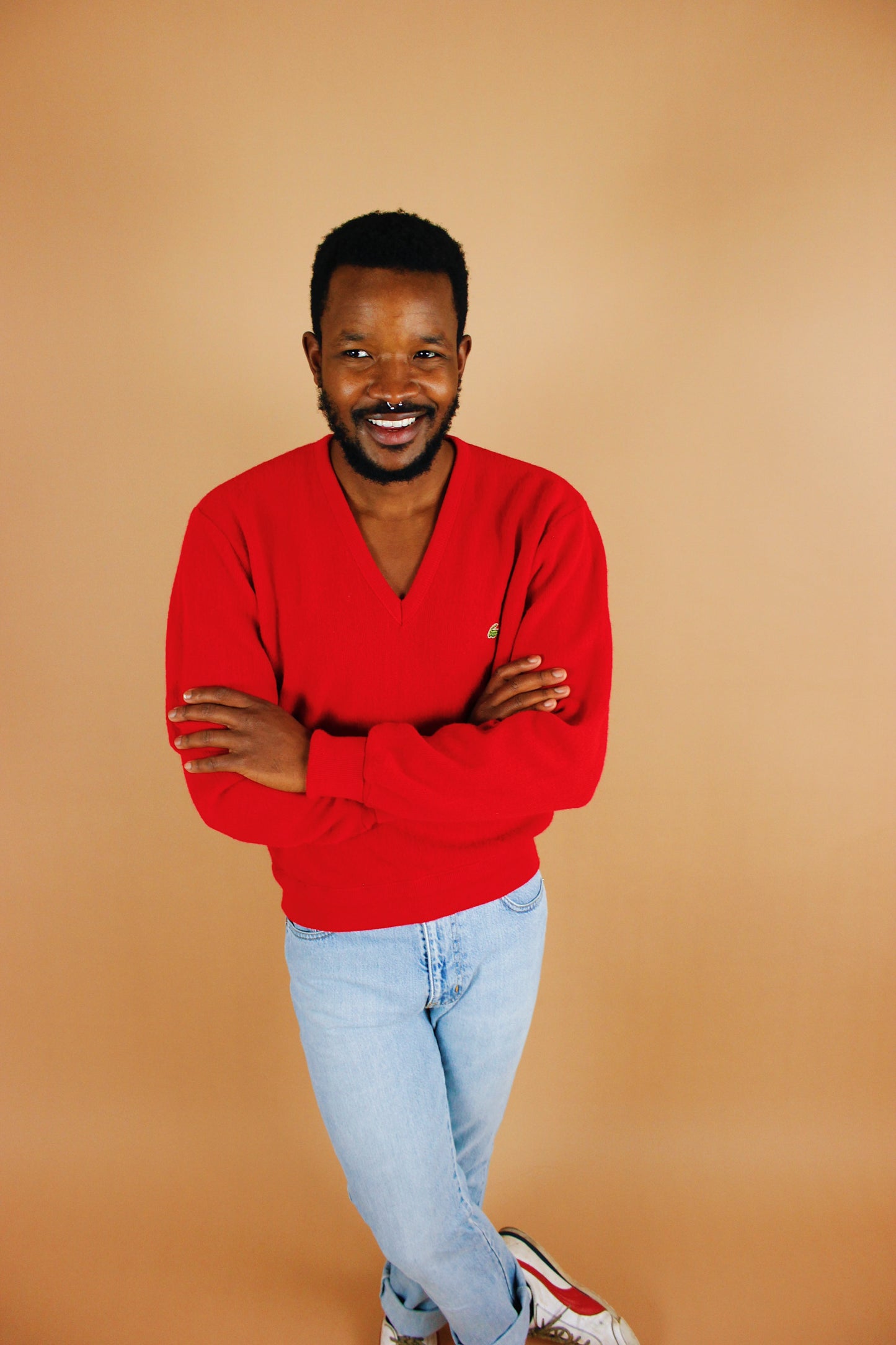 1980s Cherry Lacoste Sweater