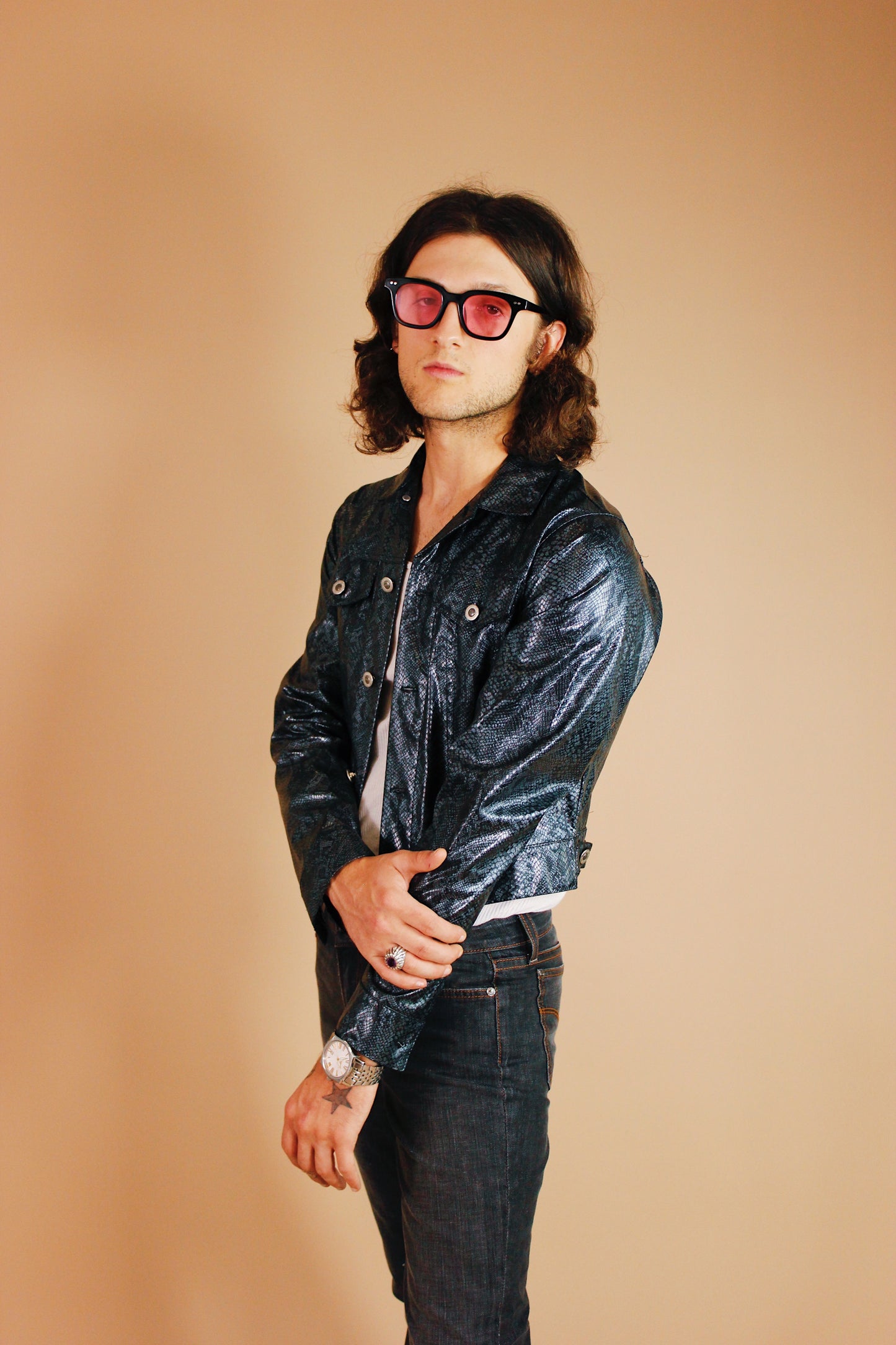 1990s/Y2K Acid Snake Jacket