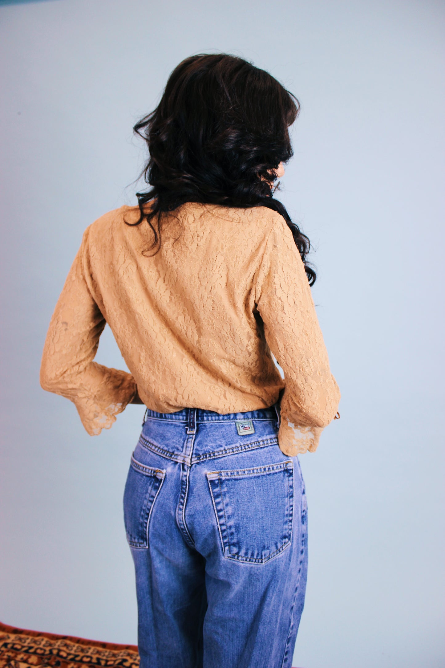 1990s Nude Bow Top
