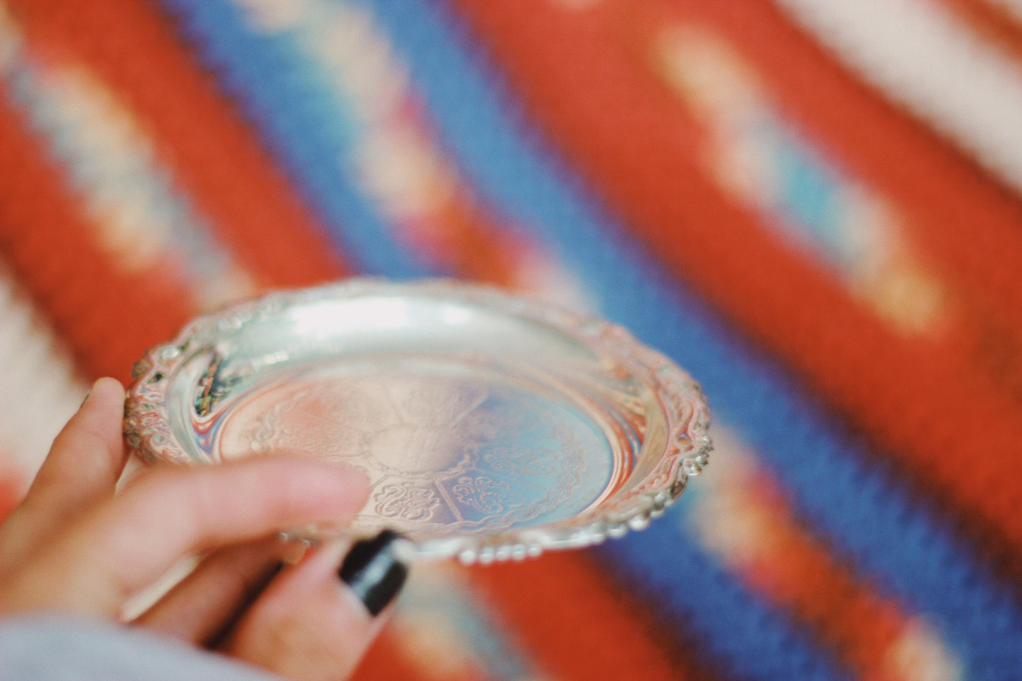 Vintage Italian Silver Plated Trinket Dish