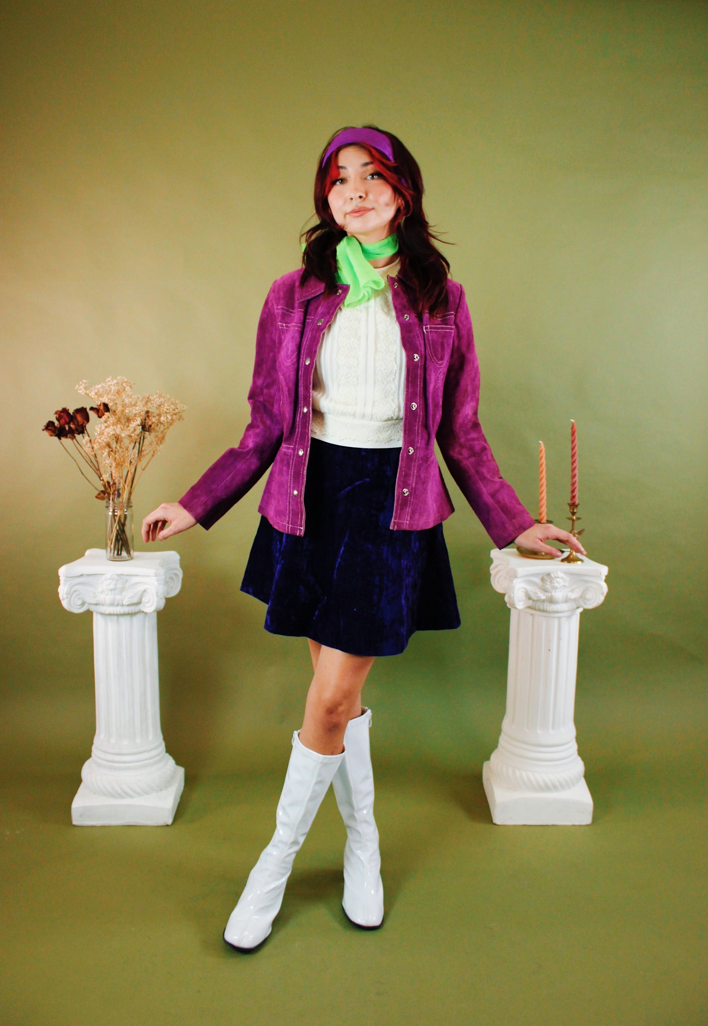 1970s Daphne Velvet Mini Skirt