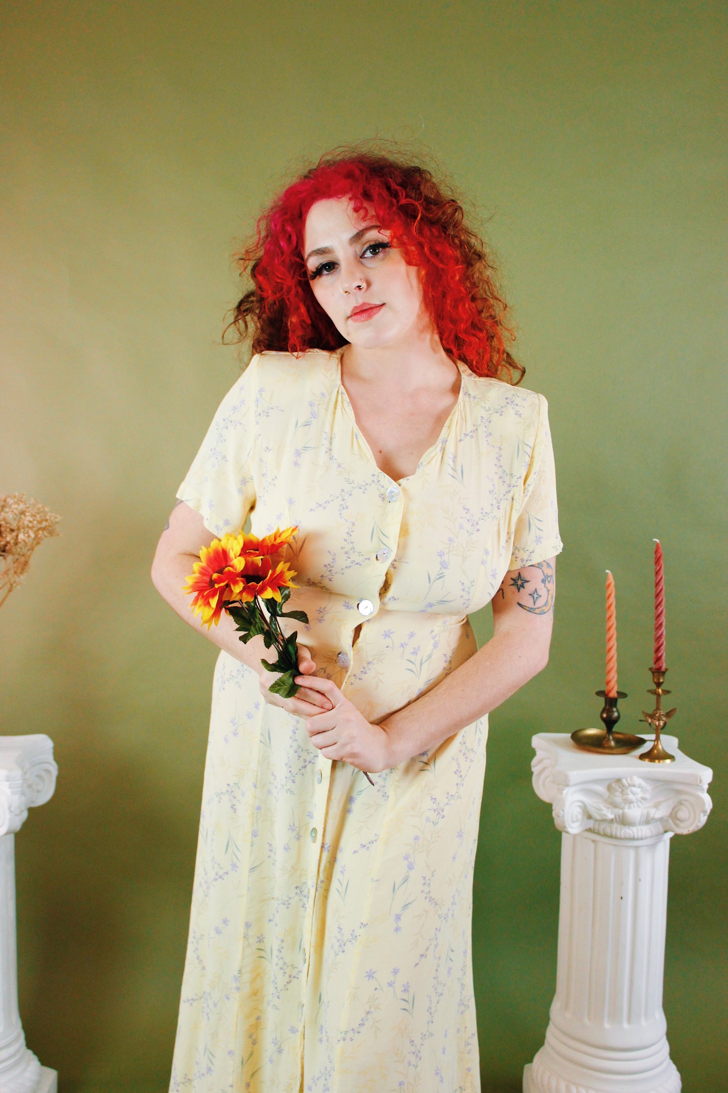 1990s Miss Honey Floral Maxi