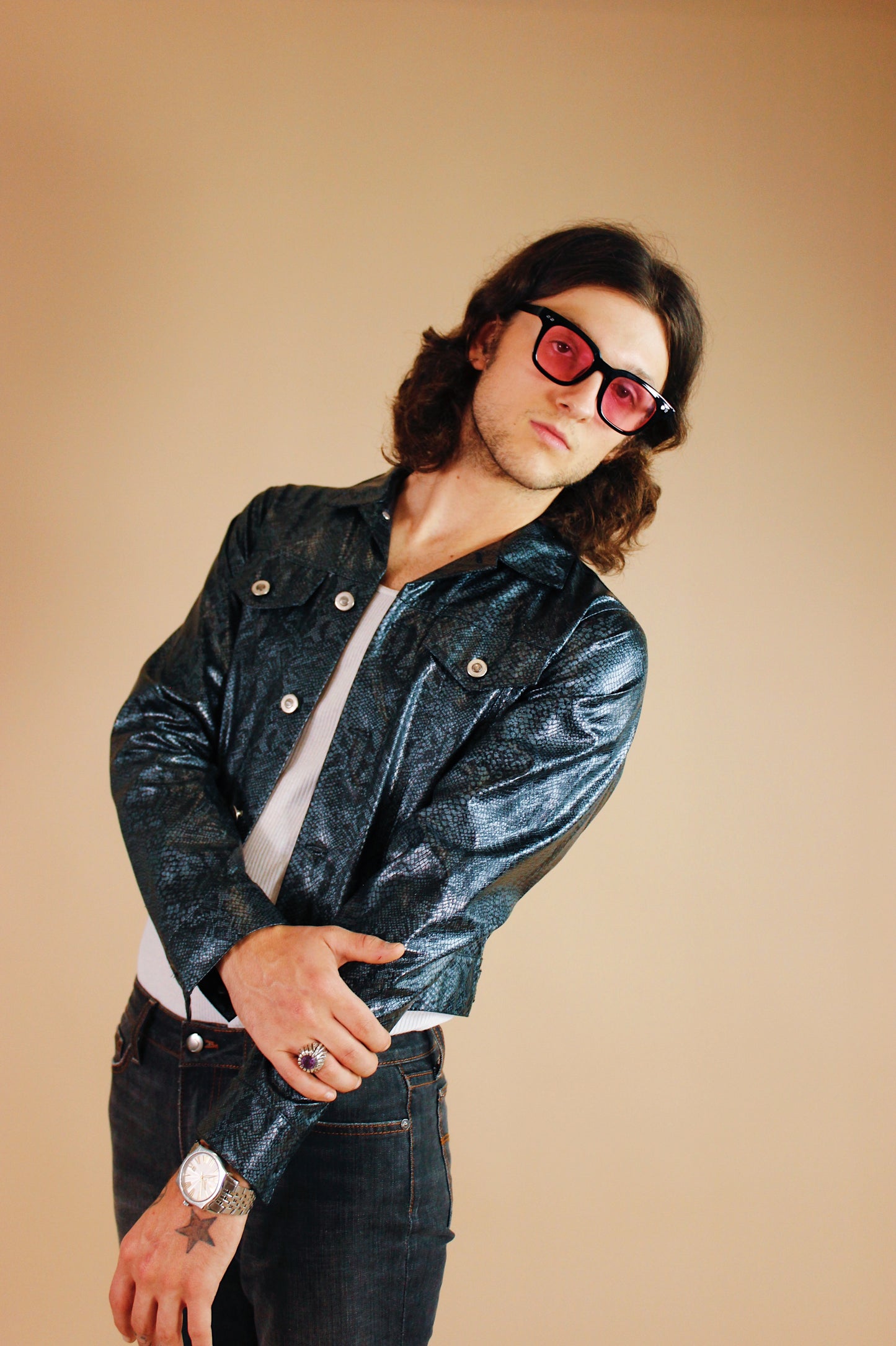 1990s/Y2K Acid Snake Jacket