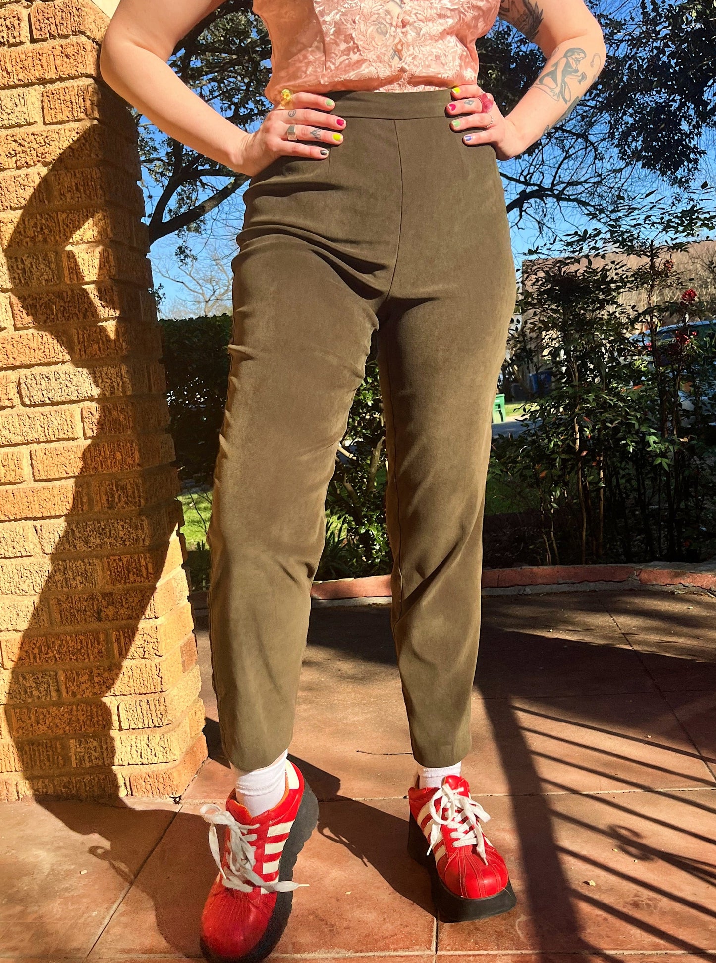 1990s Olive Green Trousers