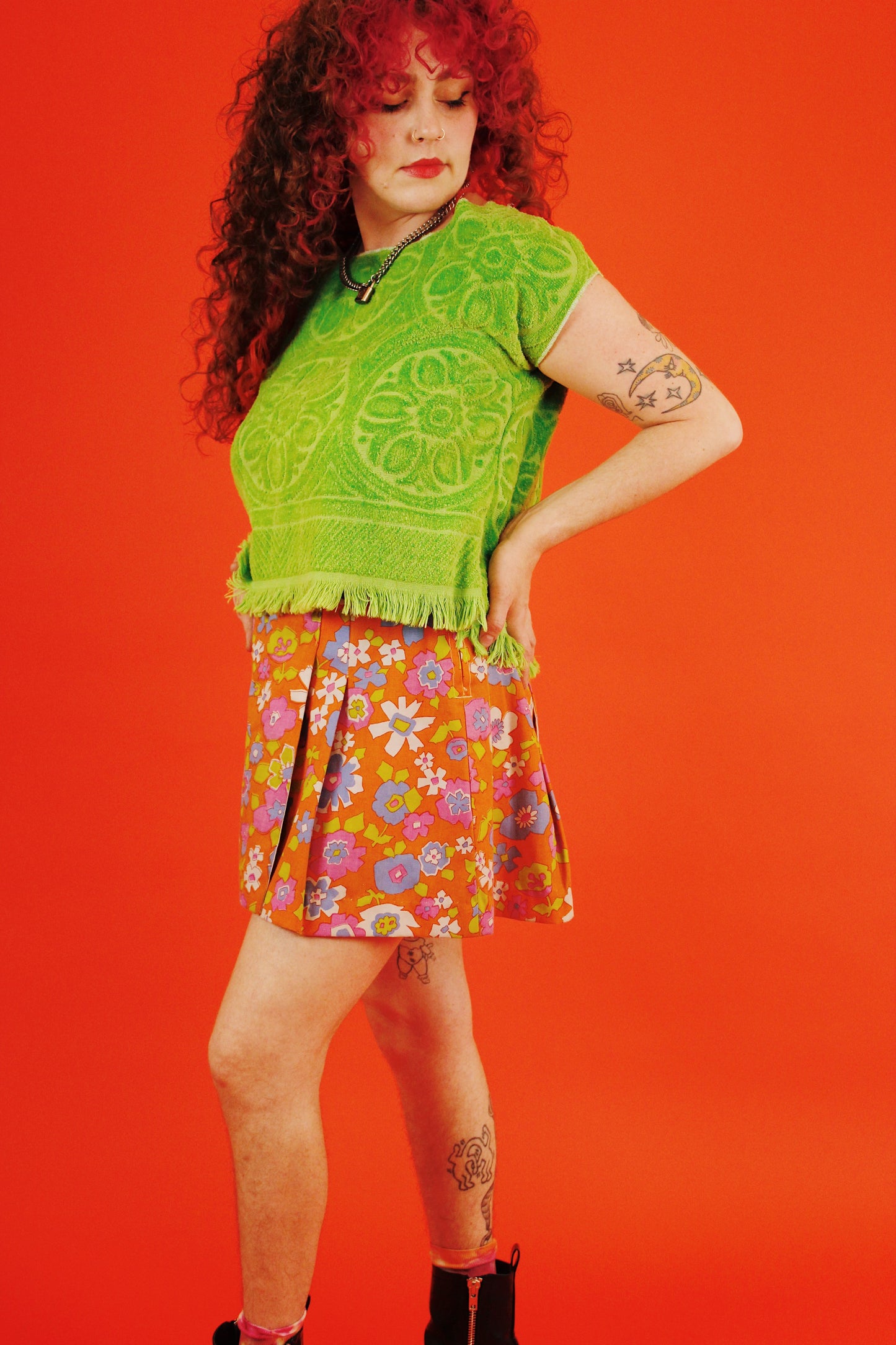 1960s/70s Tropicalia Skort