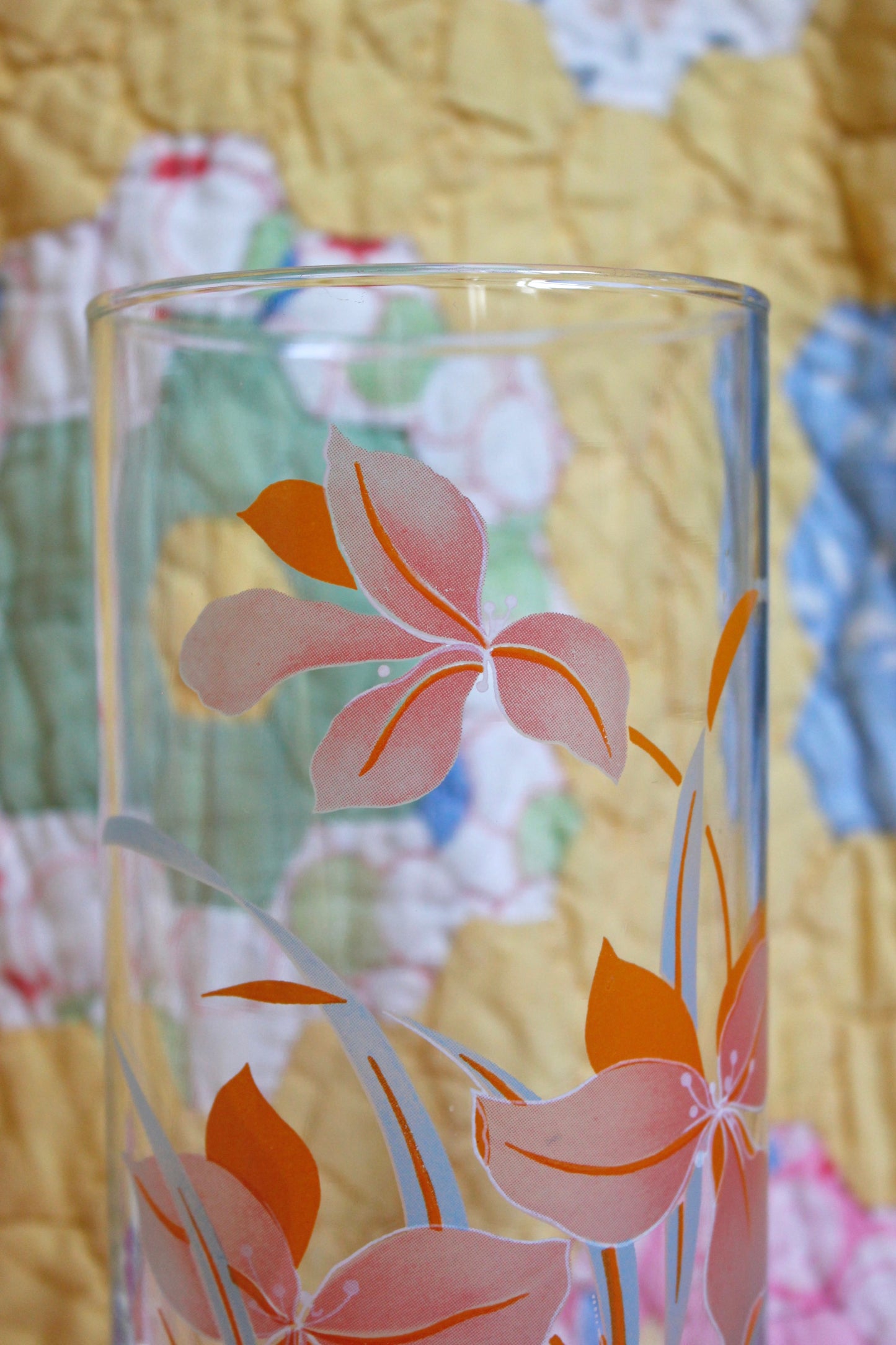 1980s Tropical Flower Vase