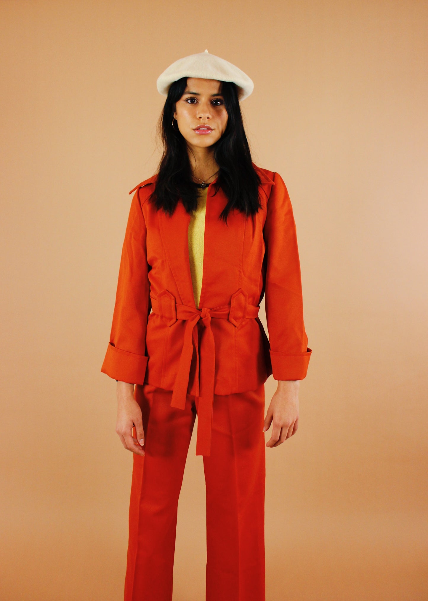 1970s Pumpkin Pie Western Suit
