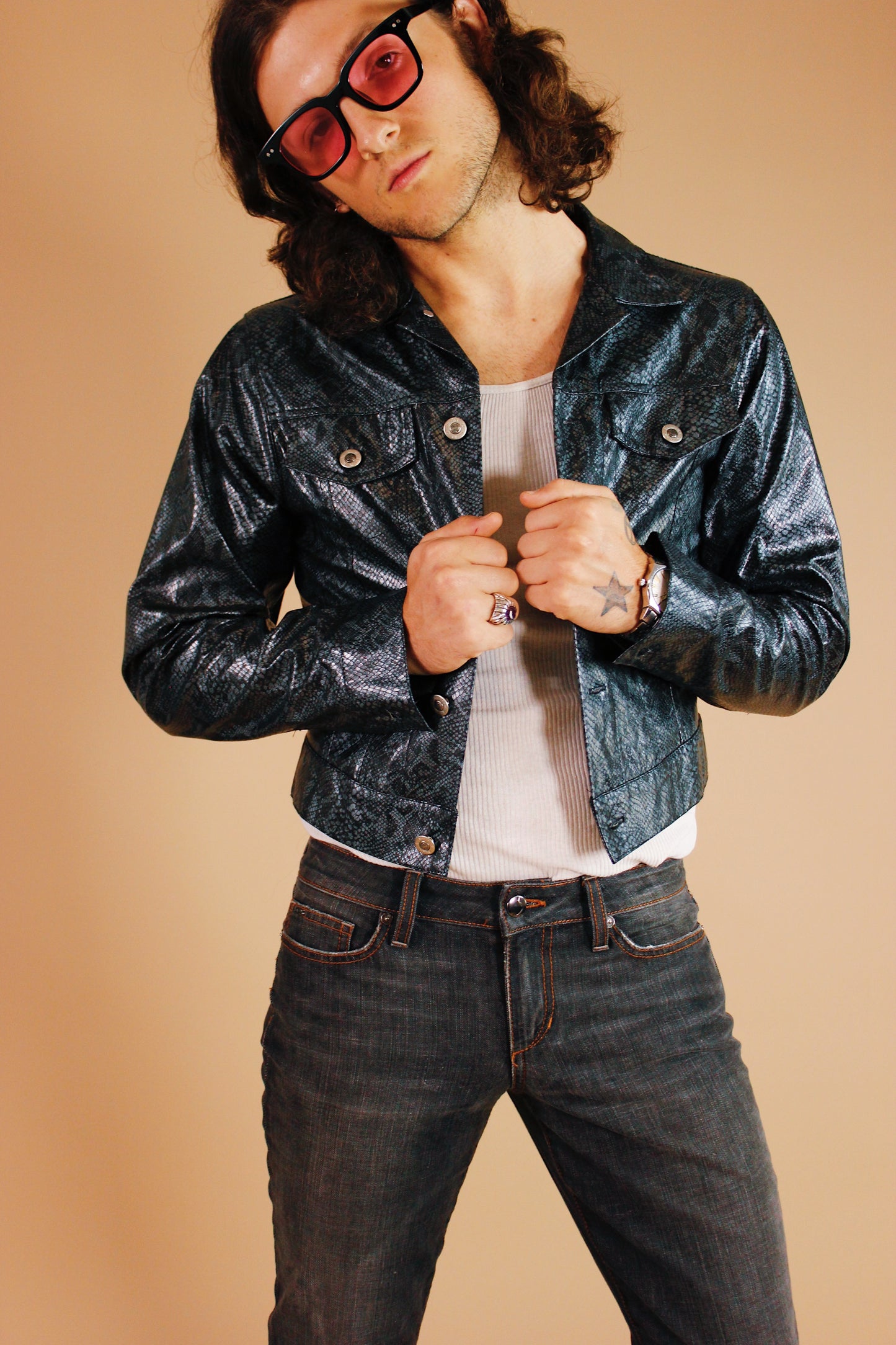 1990s/Y2K Acid Snake Jacket