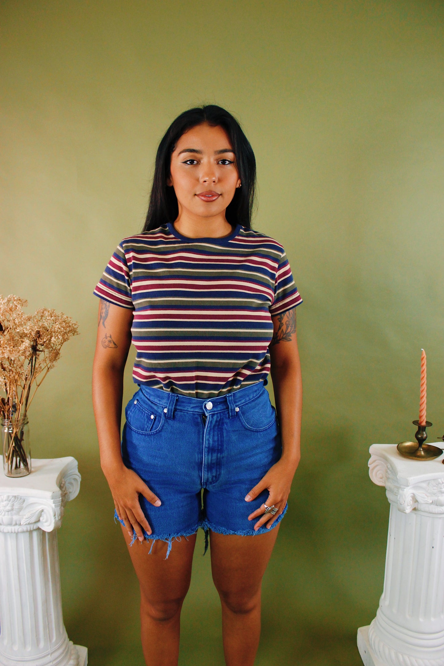 1990s Mathilda Striped Tee