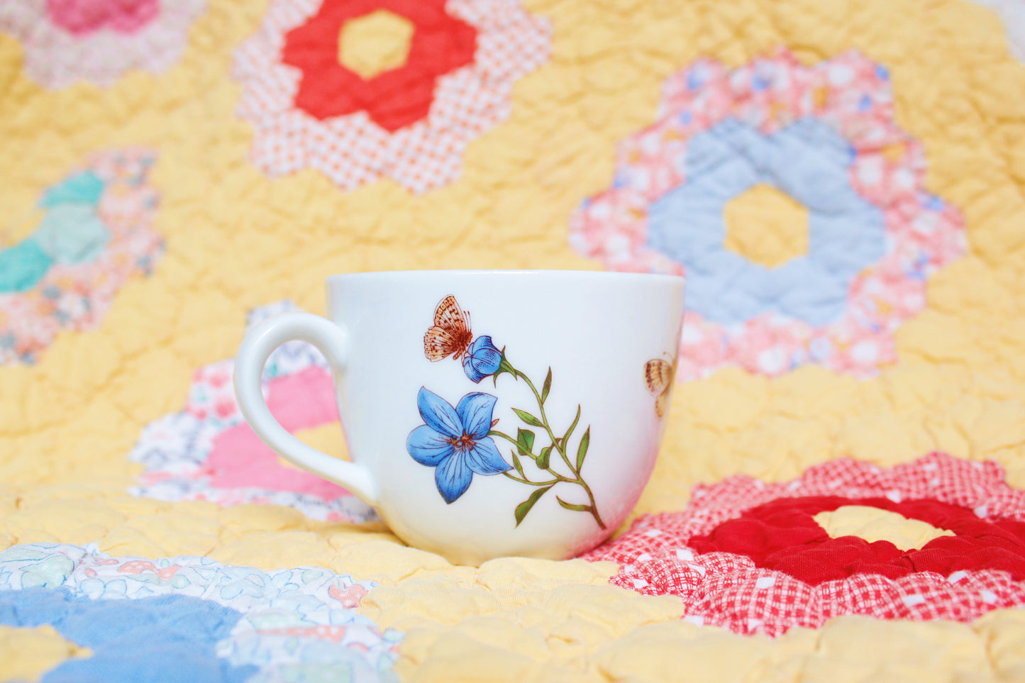 MCM Floral/ Butterfly Tea Cup