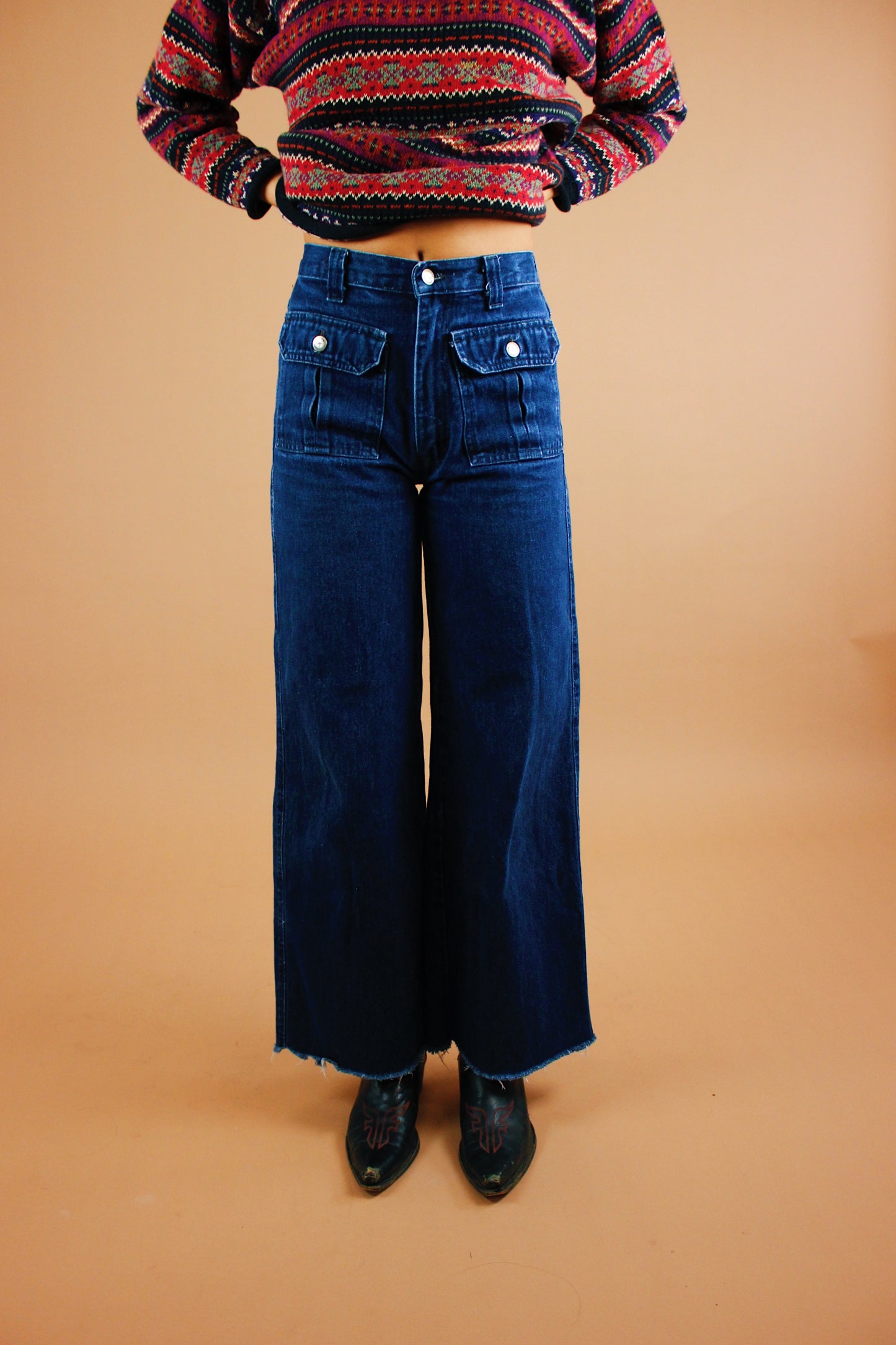 1990s Wide Leg Cargo Jeans