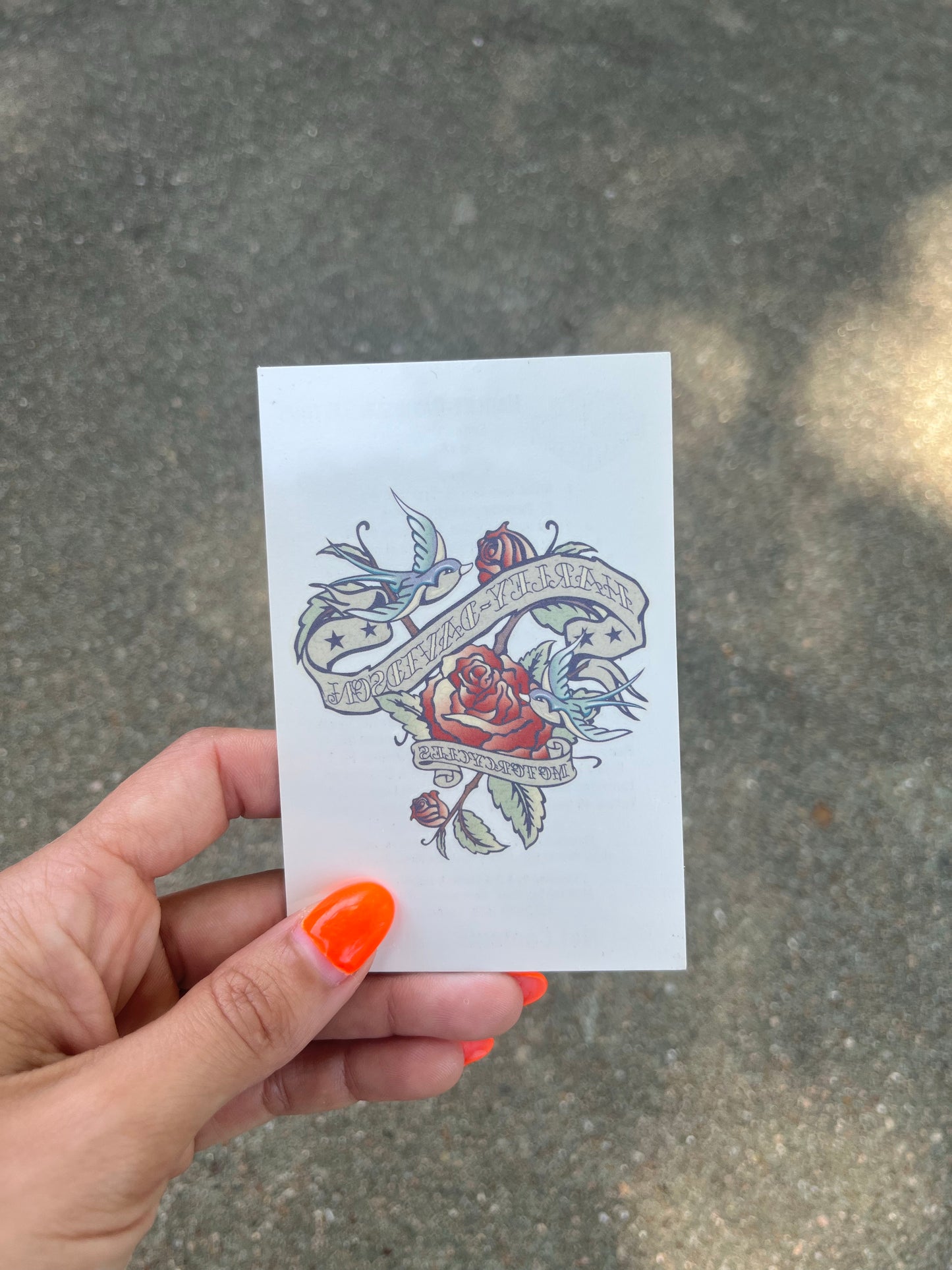 1990s Harley Temporary Tattoos