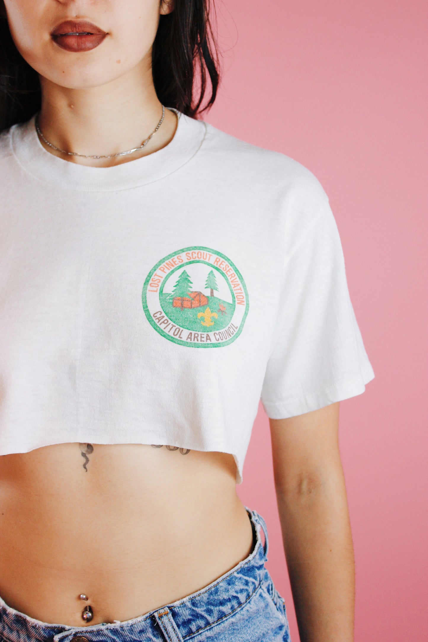 1980s Cropped Camp Tee