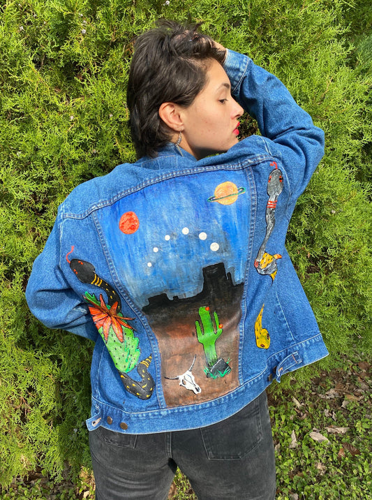 1990s Desert Dreams Painted Jacket