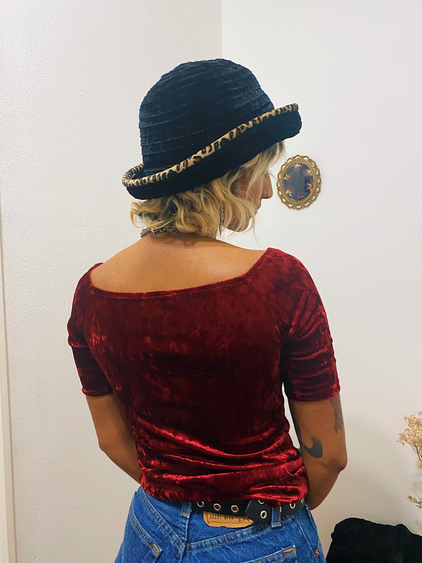 1990s Crush Velvet Top