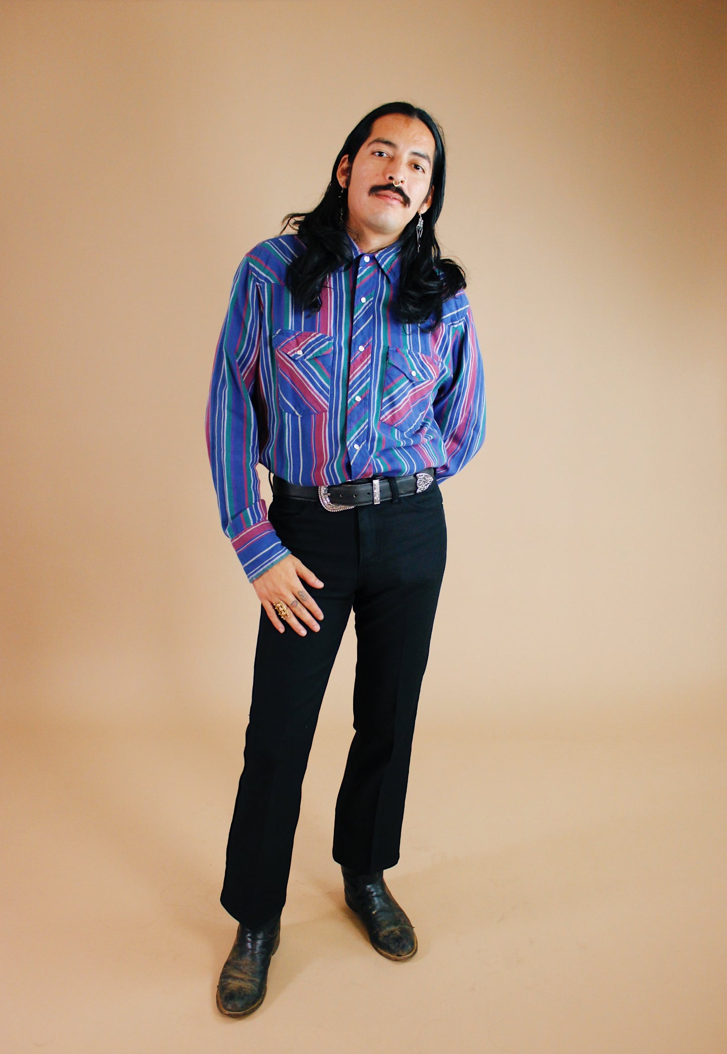 1990s Soft Wrangler Pearl Snap