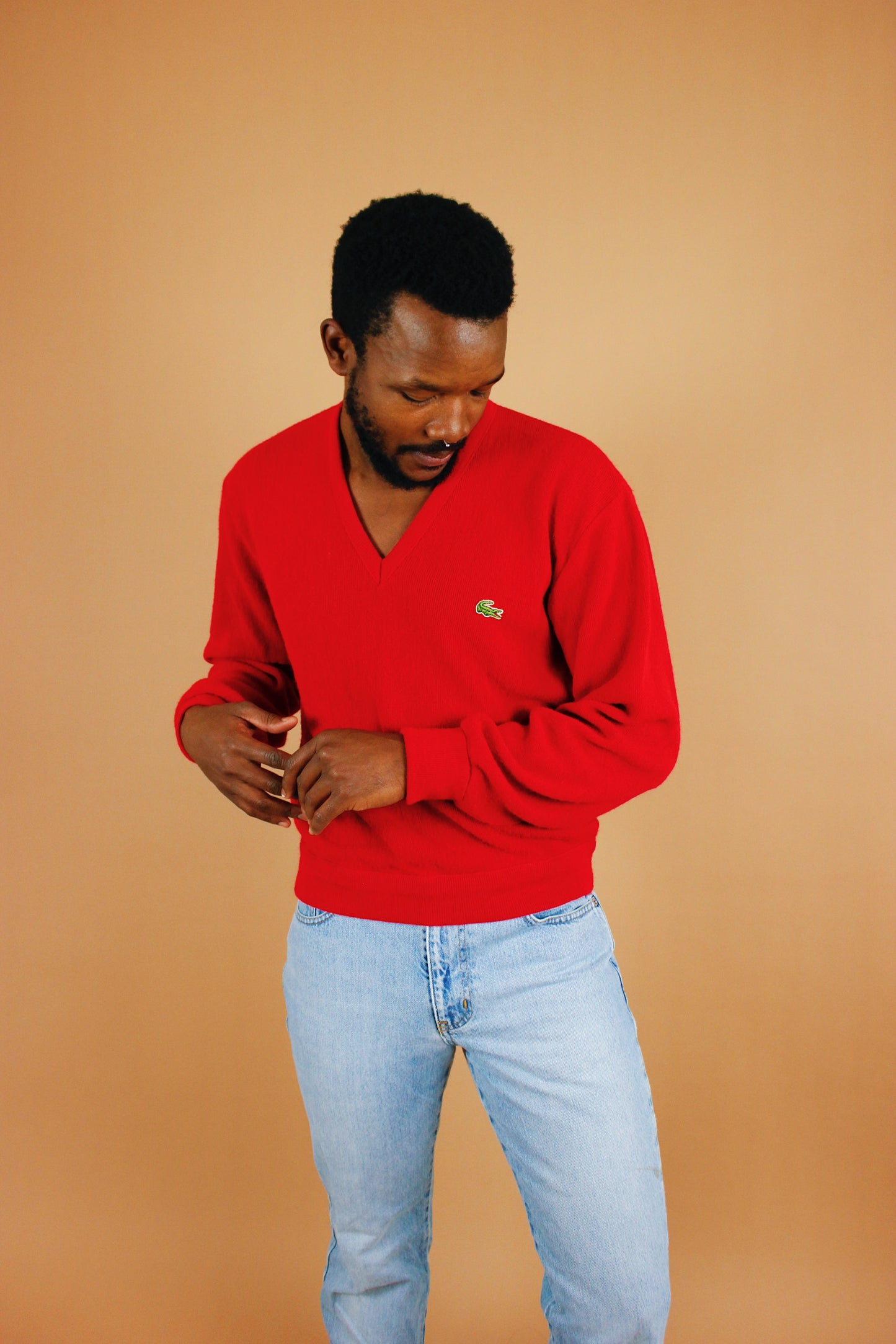 1980s Cherry Lacoste Sweater