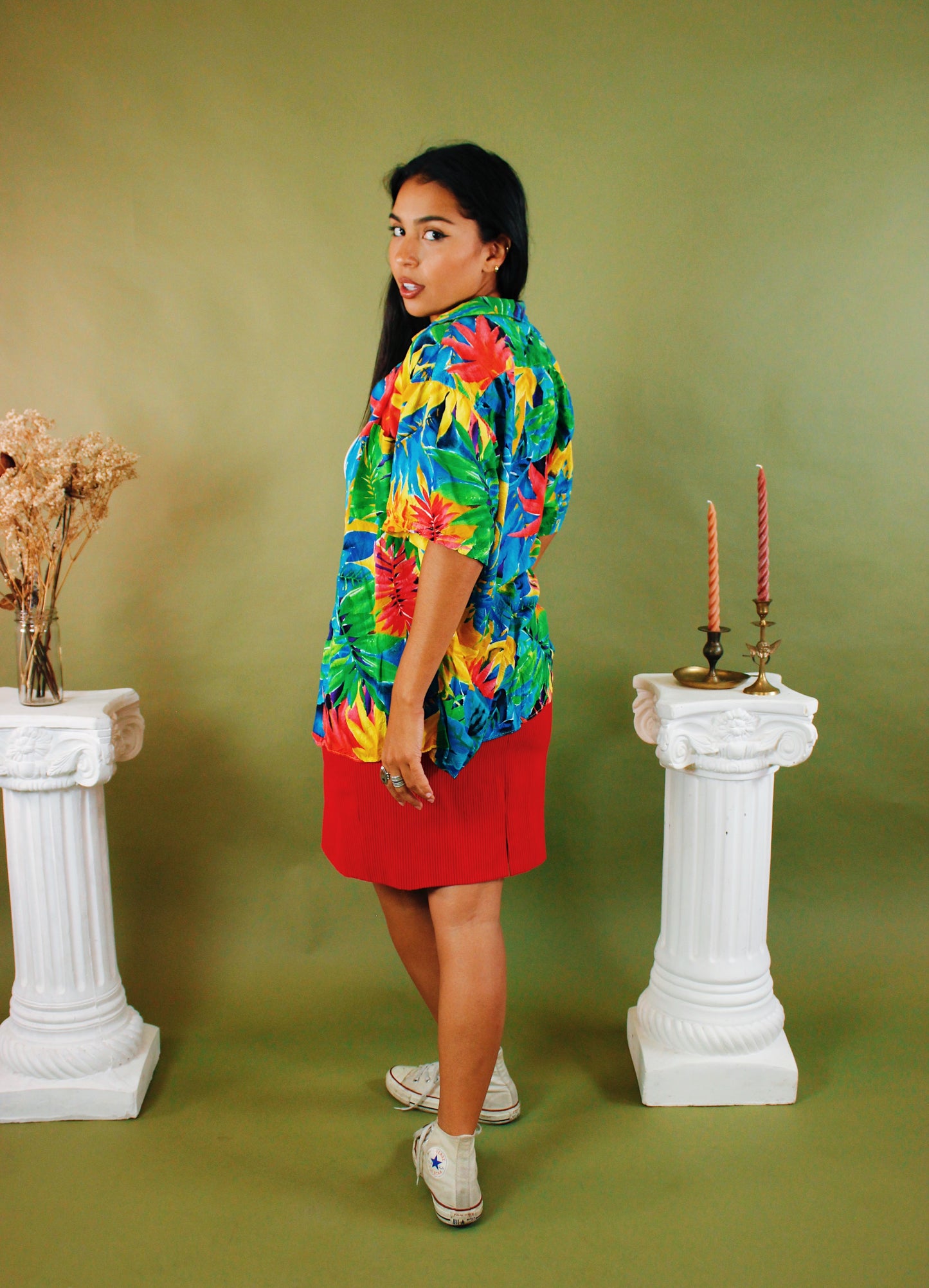 1990s Tropic Button Up