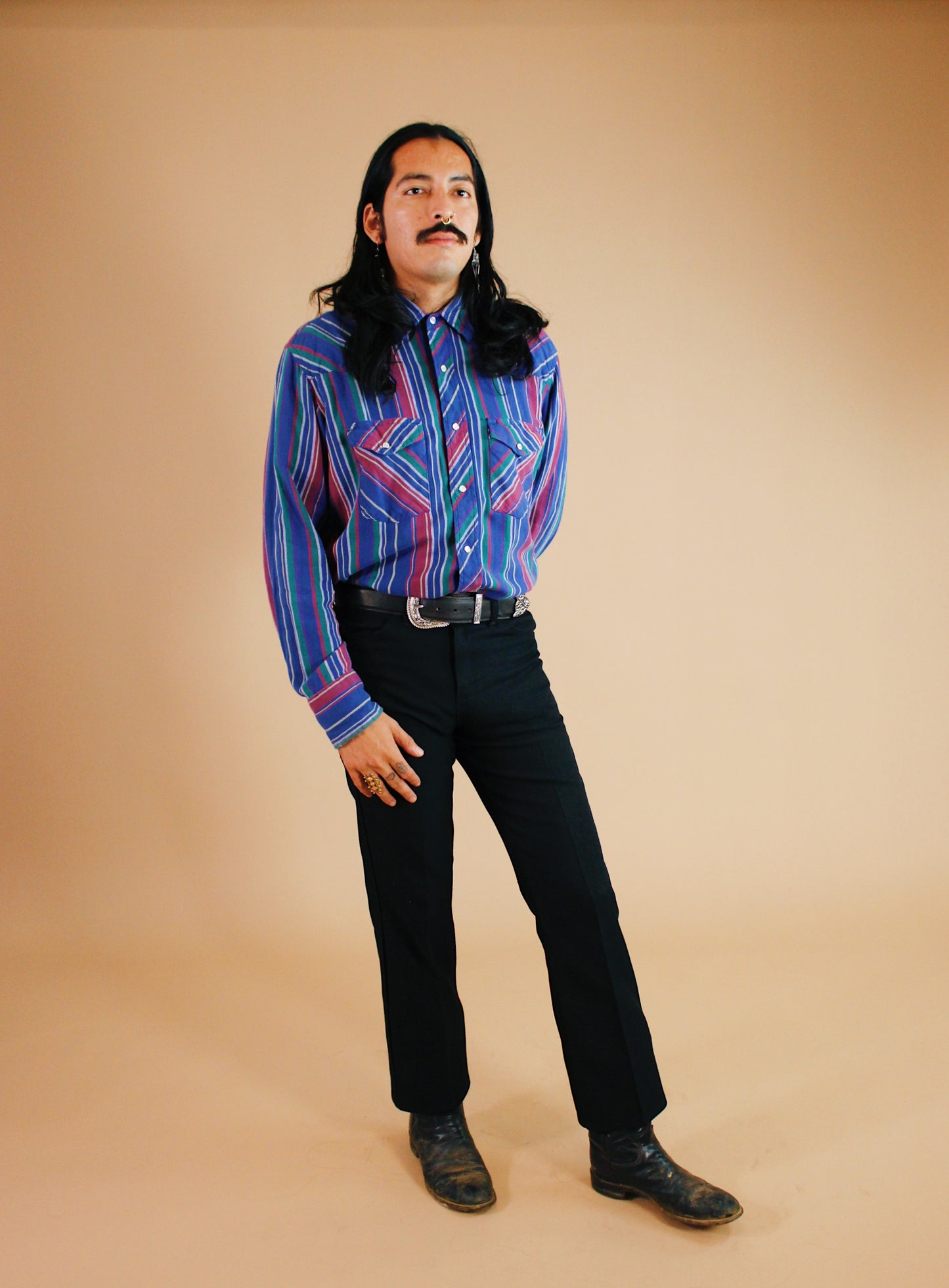 1990s Soft Wrangler Pearl Snap