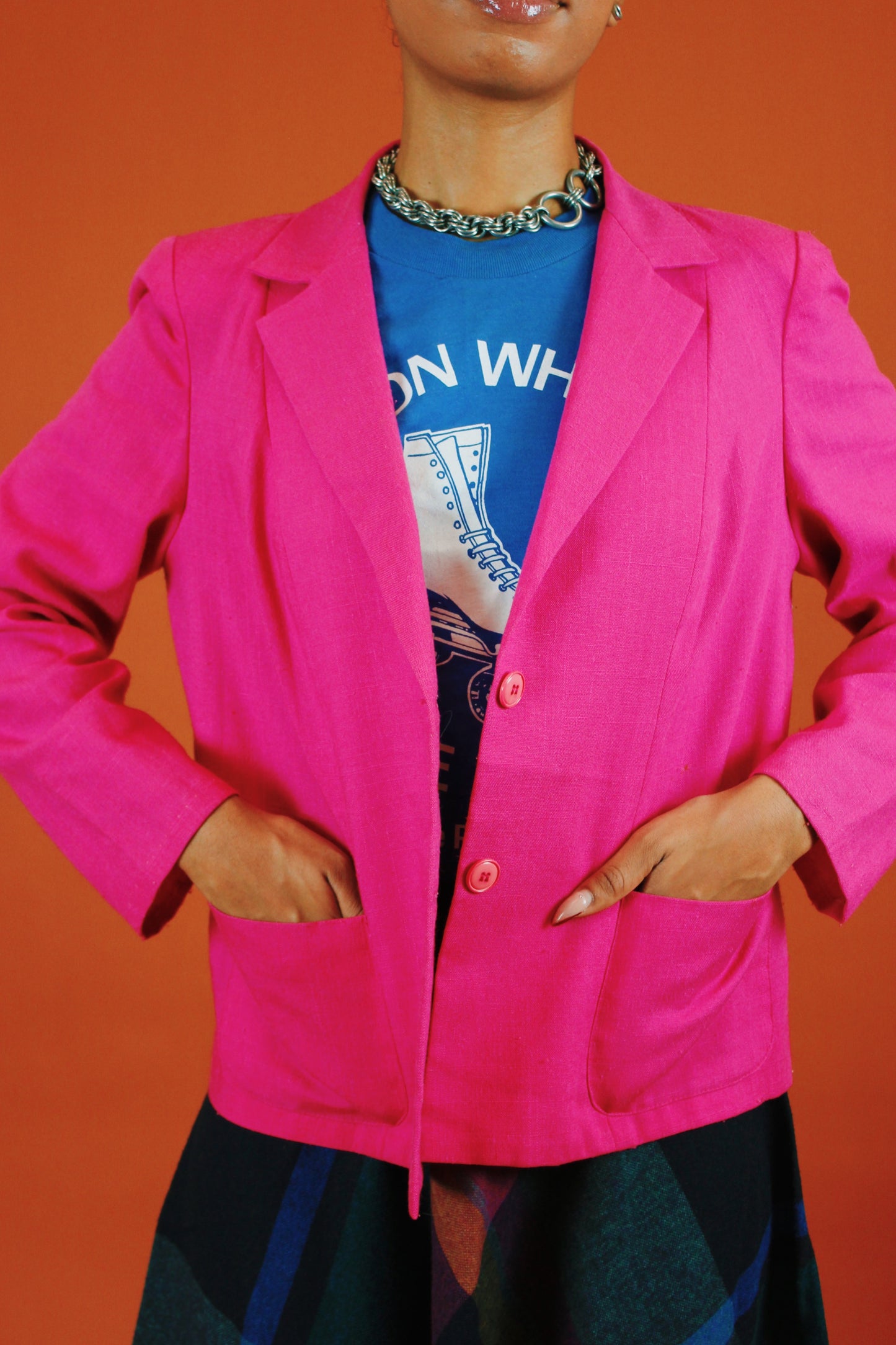 1980s Heathers Hot Pink Blazer