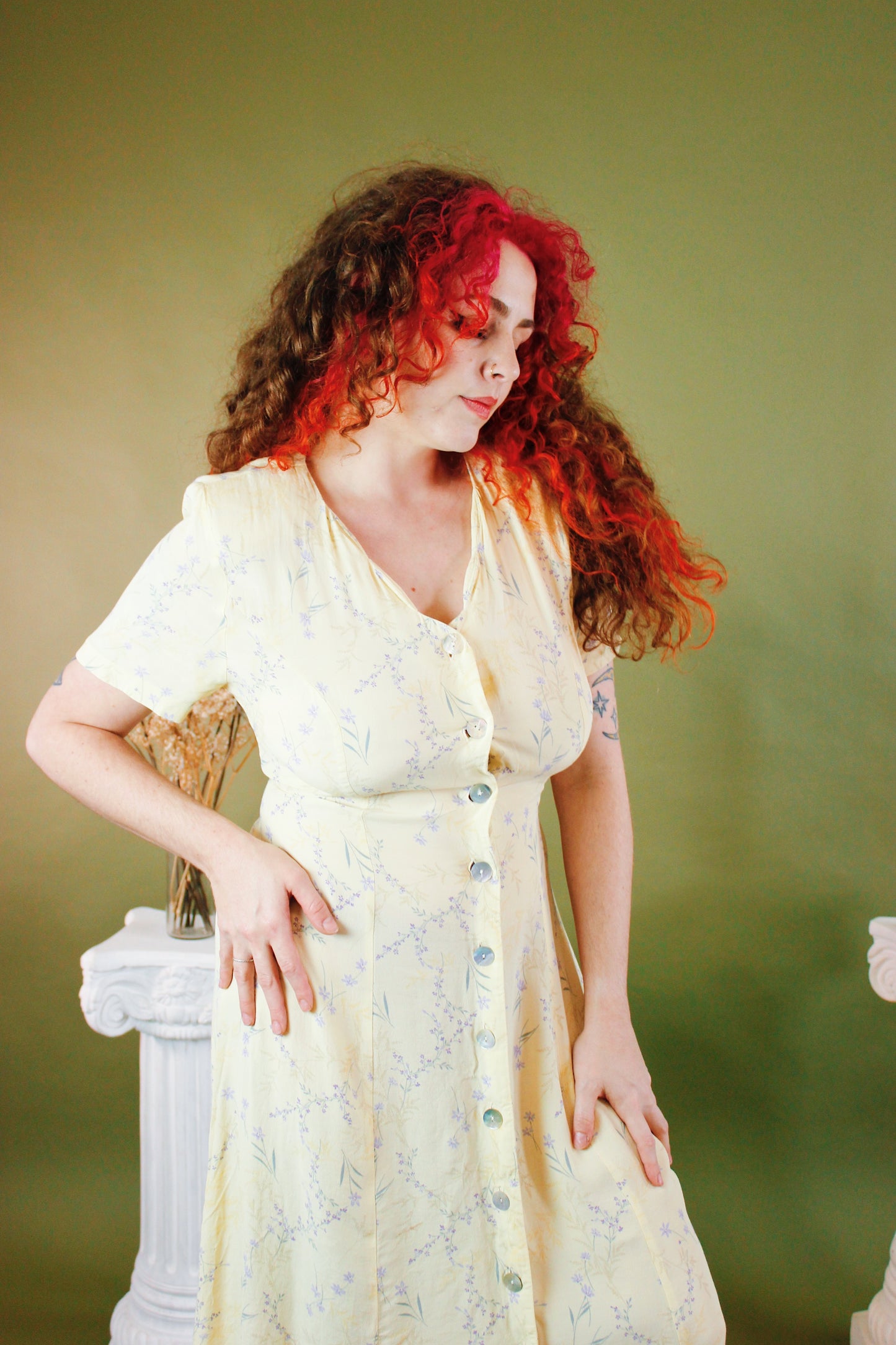 1990s Miss Honey Floral Maxi